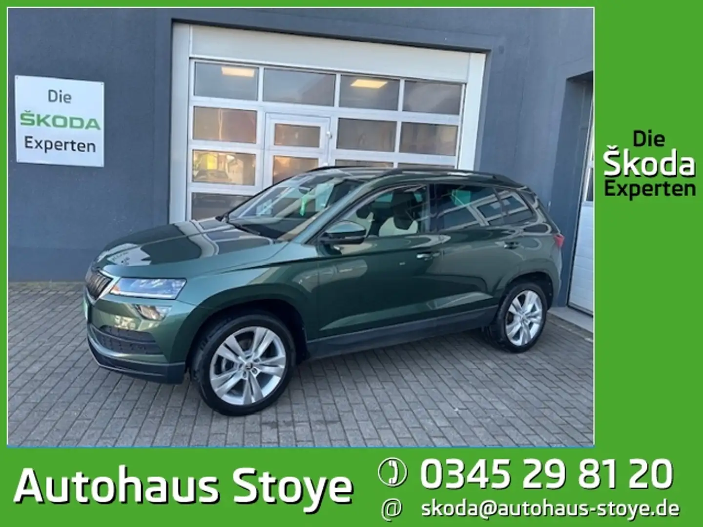 Skoda Karoq Style 1.5 TSI DSG NAV;AHK;LED;BFS;EL HECK;VARIOFL Grün - 1