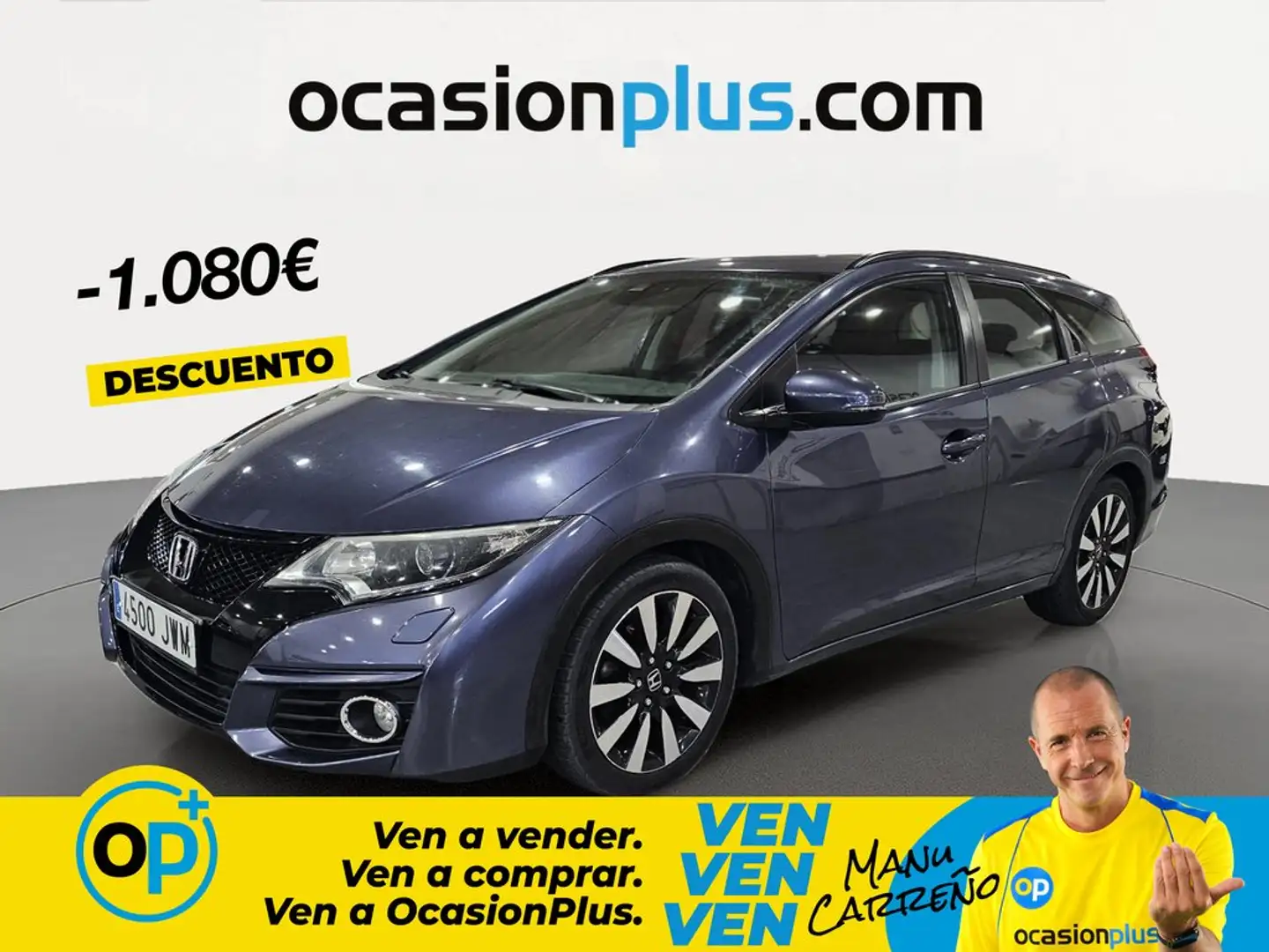 Honda Civic Tourer 1.6 i-DTEC Elegance Azul - 1