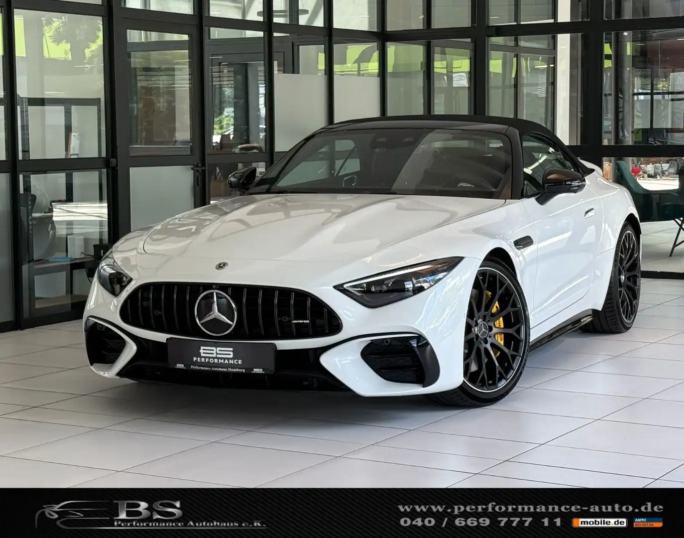 Mercedes-Benz SL 43 AMG |V8-PAKET|NIGHT|ACC|K-GO|MASSAGE|HUD| Blanc - 1