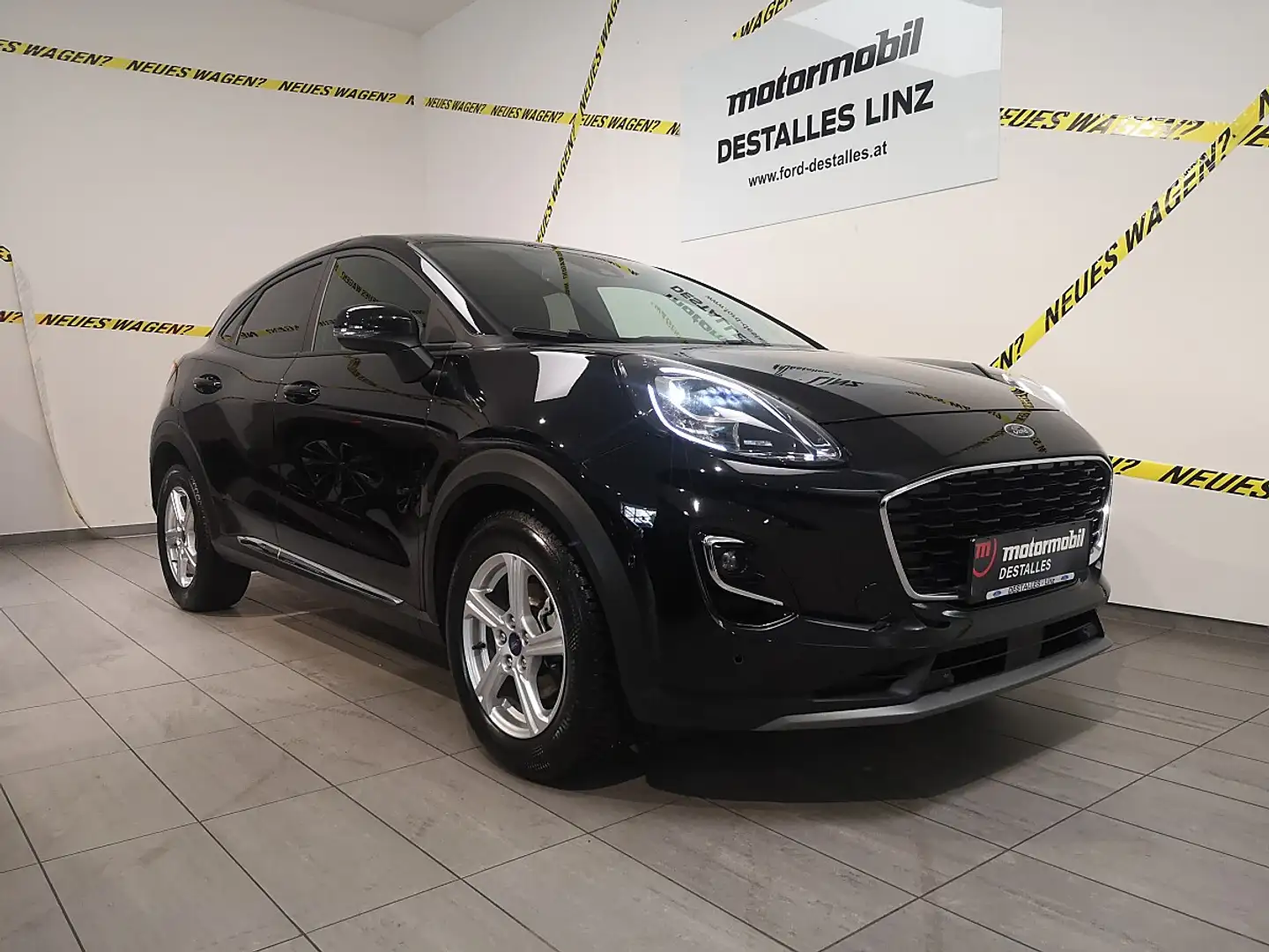 Ford Puma 1,0 EcoBoost Hybrid Titanium Schwarz - 1