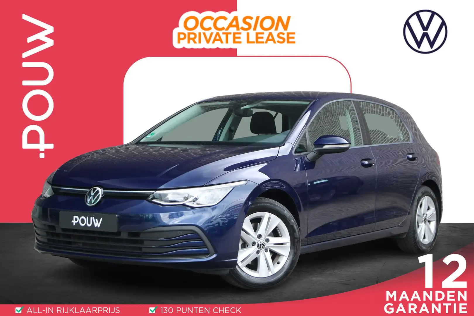Volkswagen Golf 1.0 TSI 110pk Life | Trekhaak | Navigatie | Volaut Blauw - 1