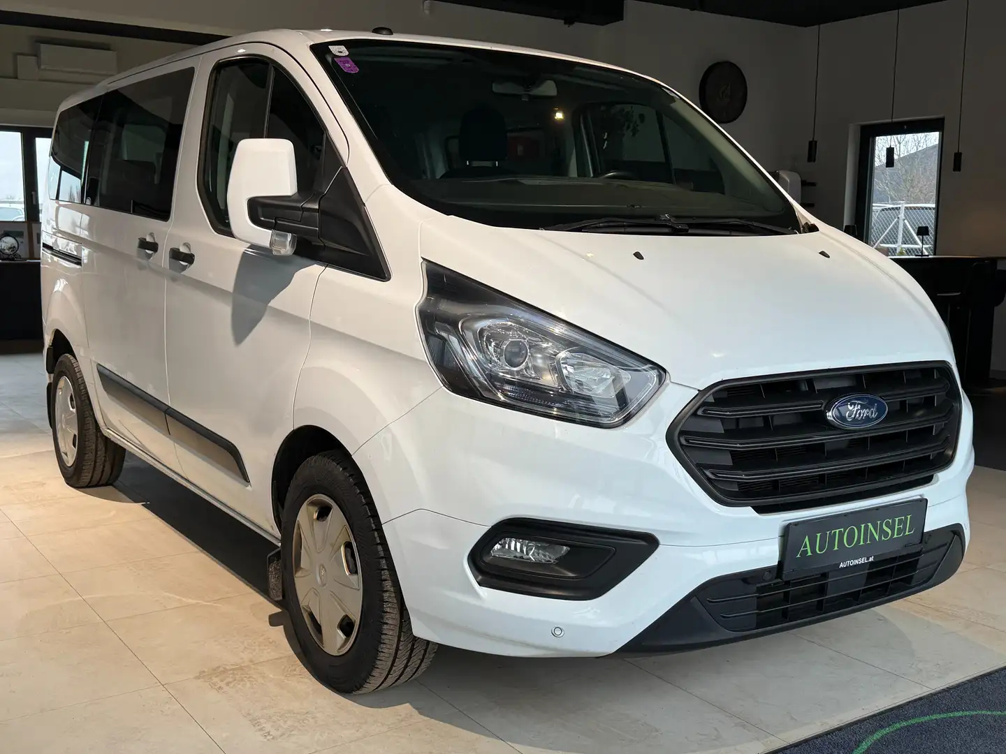 Ford Transit Custom 9 Sitze Tempomat+PDC+SR u.WR+1.Besitz Blanc - 2