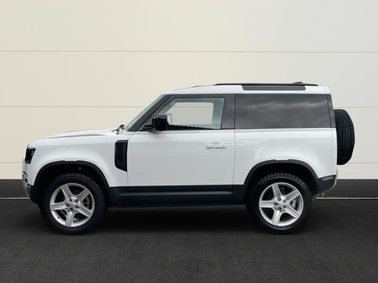 Land Rover Defender 90 D200 SE+Matrix+AHK+Black Pack+WiPA Weiß - 2