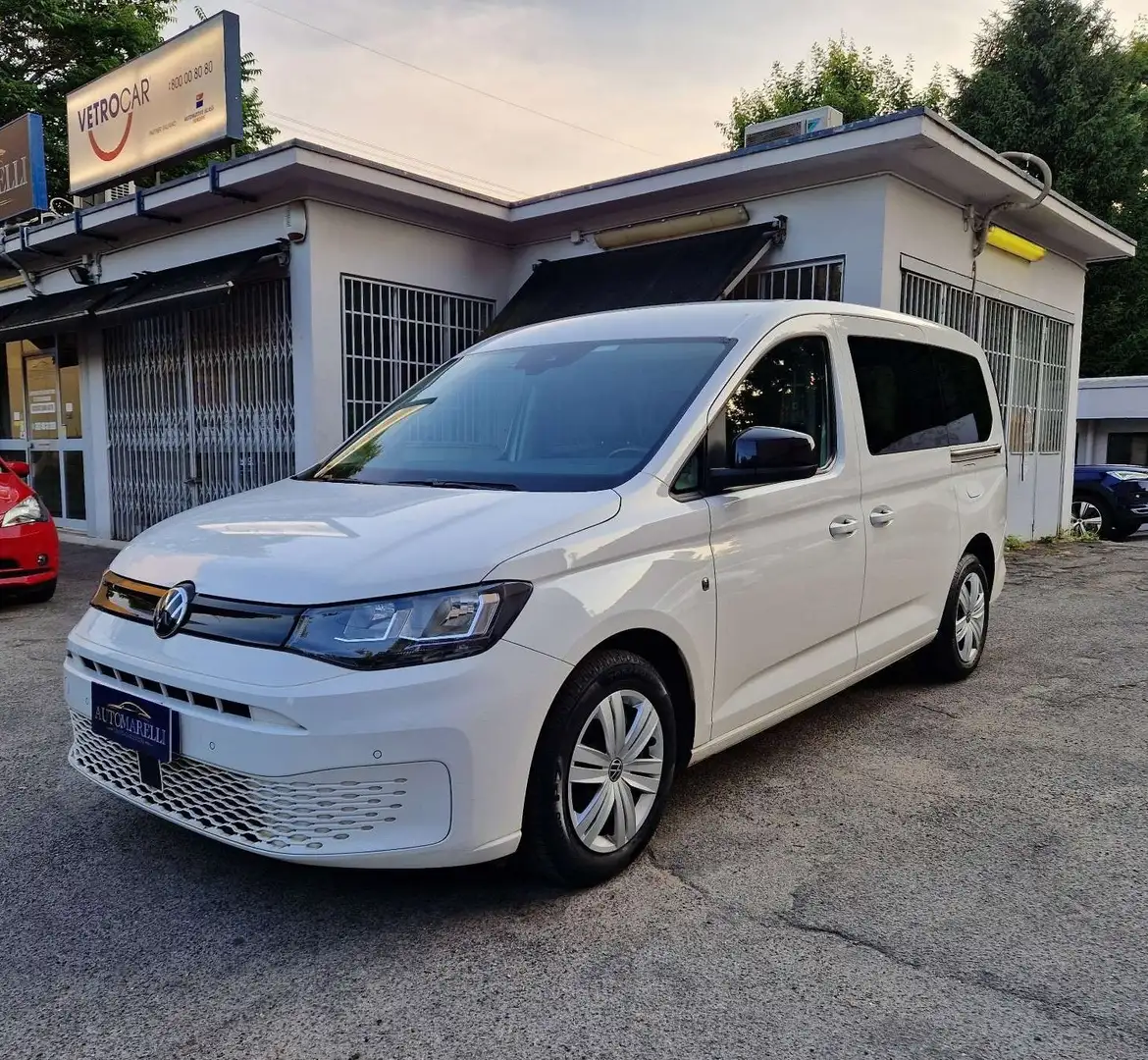 Volkswagen Caddy 2.0 TDI 102 CV LIFE MAXI 7 POSTI Bílá - 1