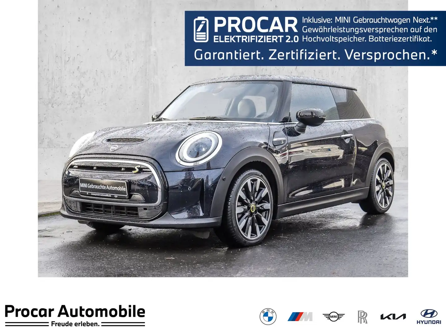 MINI Cooper SE 3-Türer HUD PANO RFK NAVI LED PDC V+H Schwarz - 1