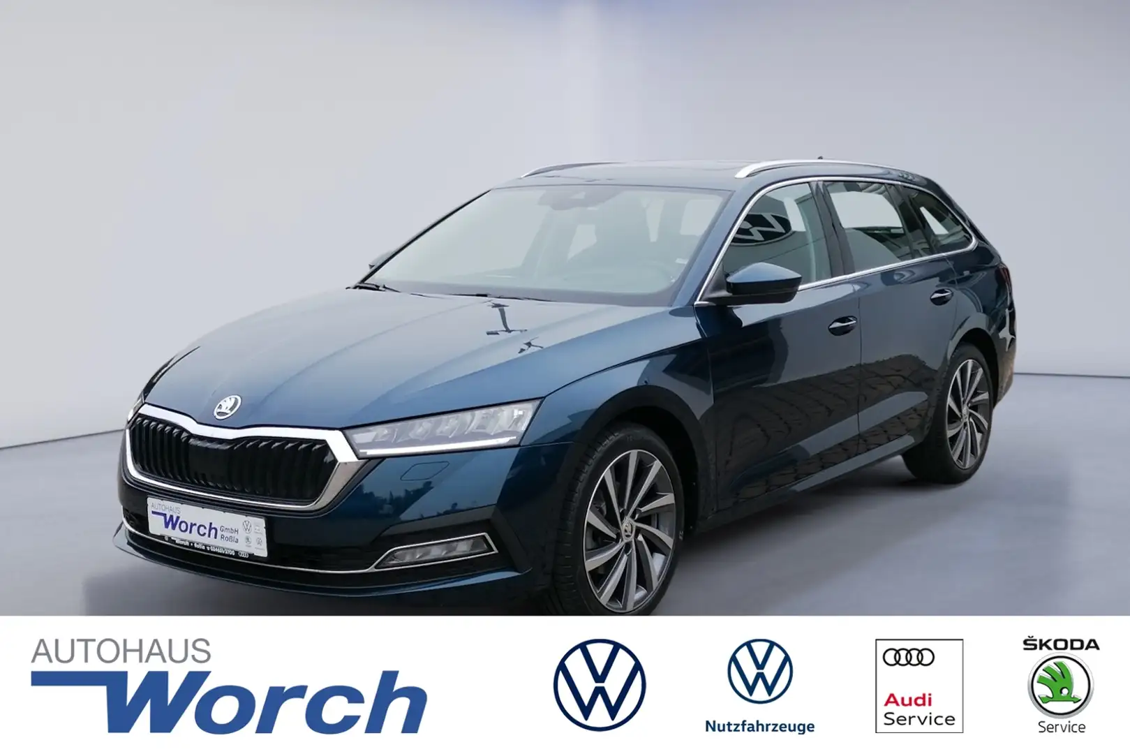 Skoda Octavia Combi 2.0 TDI DSG Style HEAD-UP+AHK Blau - 1