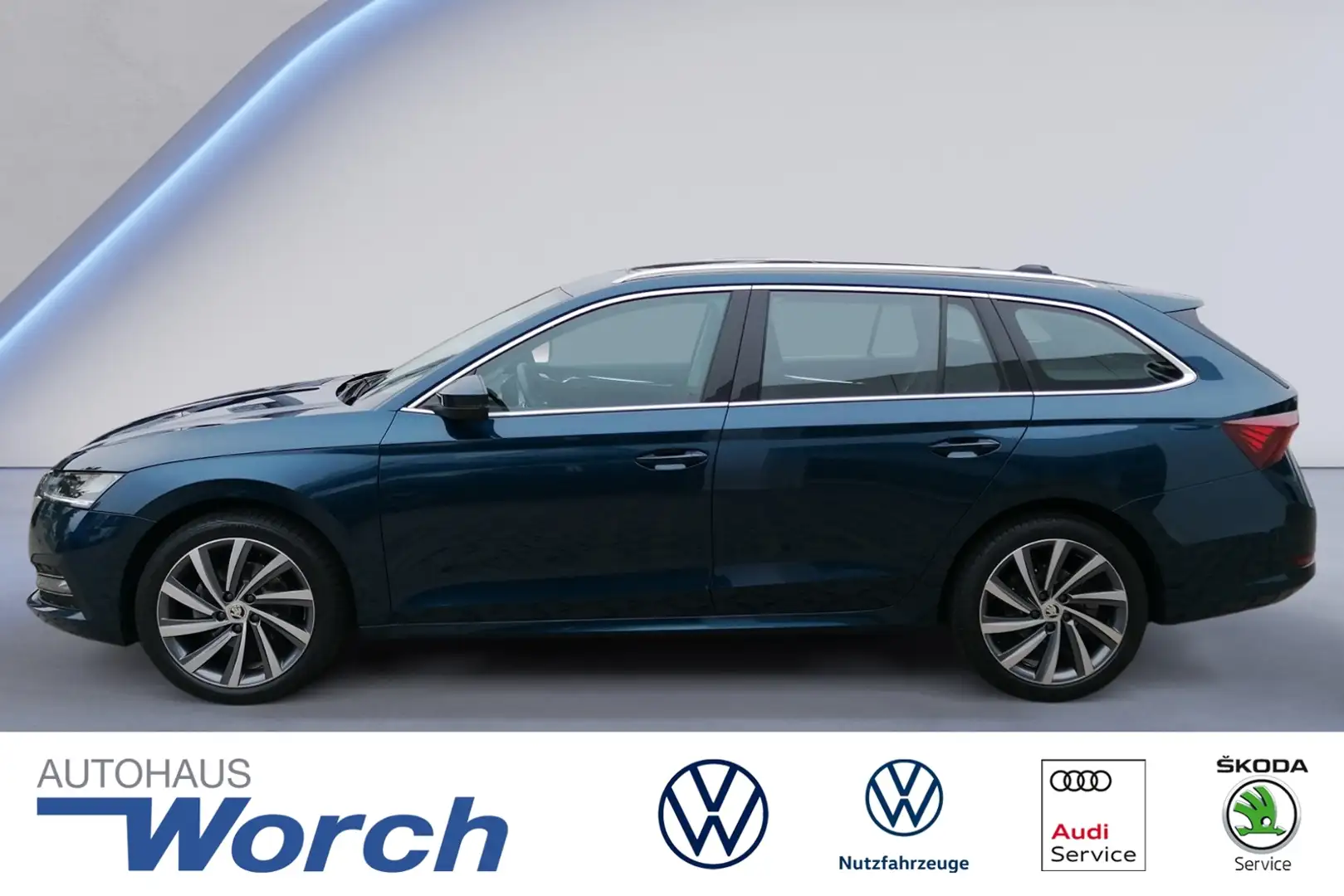 Skoda Octavia Combi 2.0 TDI DSG Style HEAD-UP+AHK Blau - 1