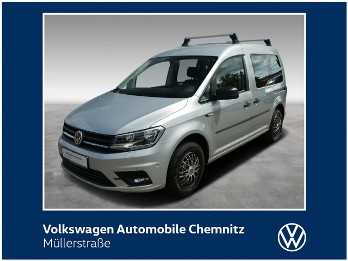 Volkswagen Caddy 2.0 TDI Kombi AHK LED ParkPilot Silber - 1