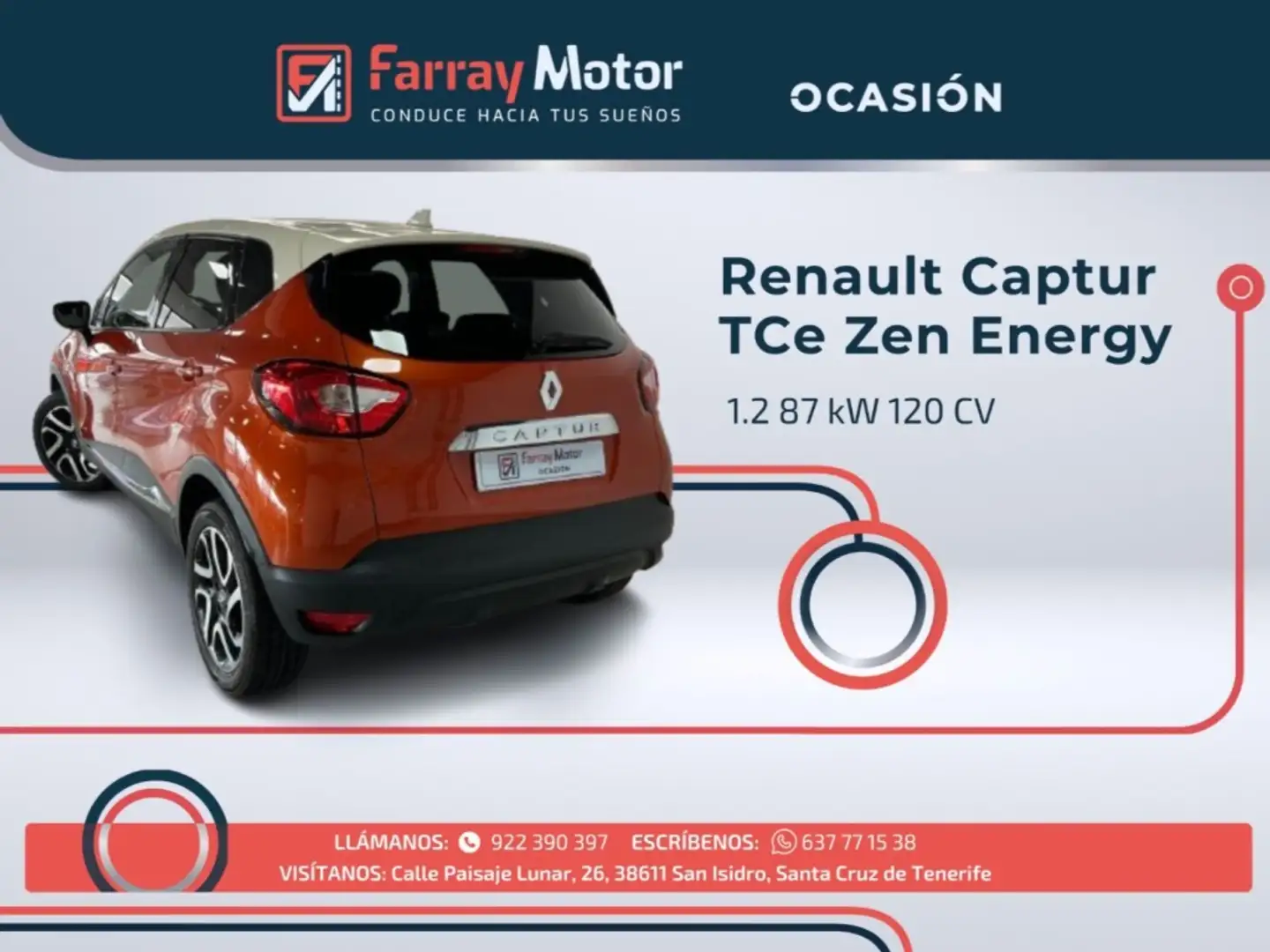 Renault Captur TCe Energy Zen 120 Orange - 2