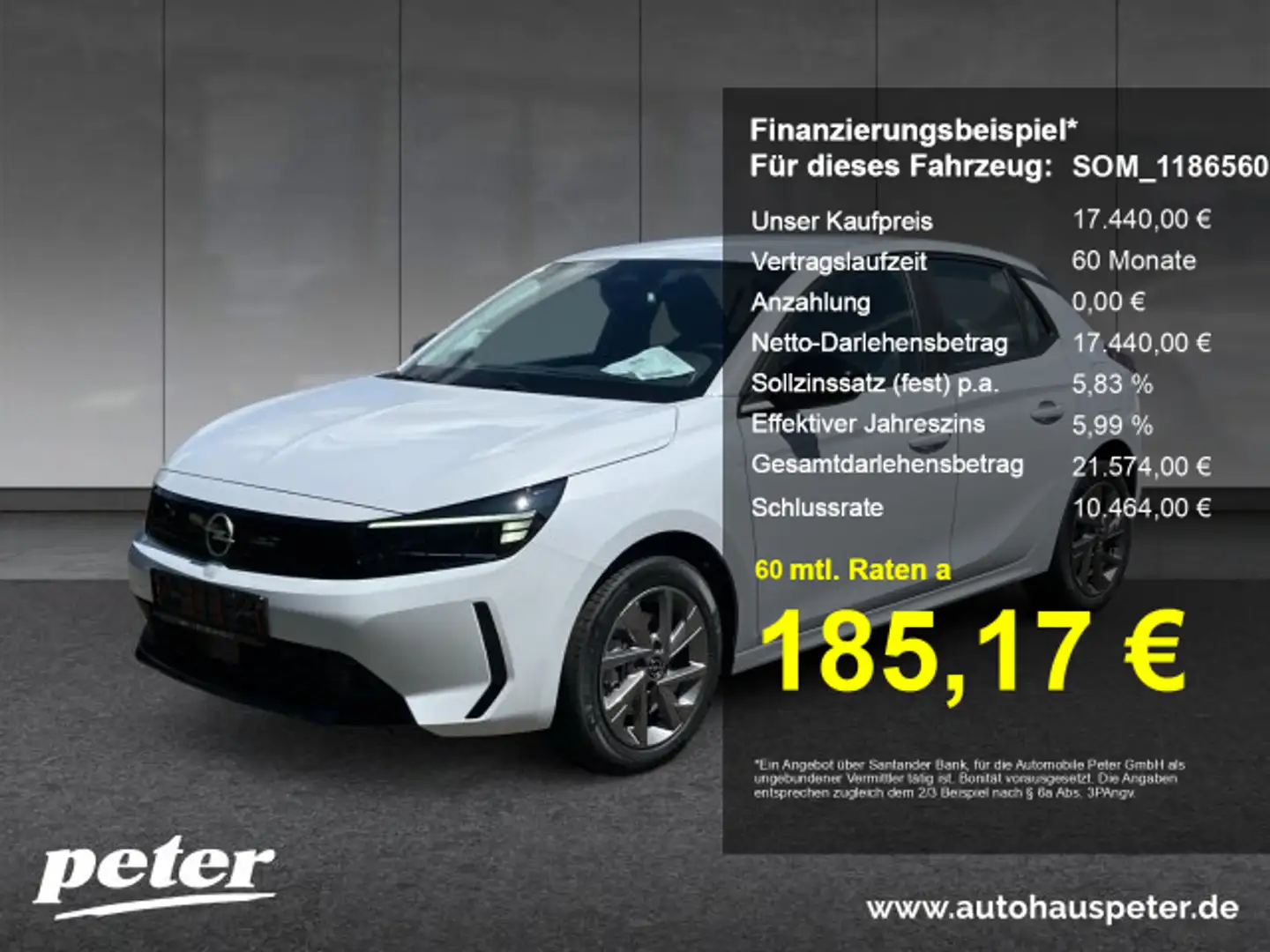 Opel Corsa Corsa F Edition 100 +SHZ+Klima+EPH+Alu+LHZ+ Weiß - 1
