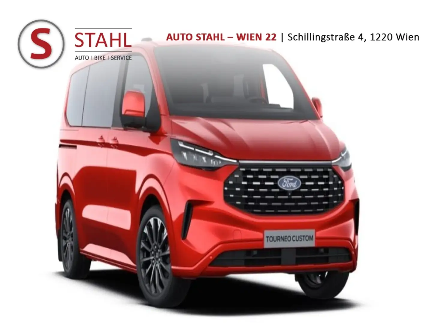 Ford Tourneo Custom Bus 2,0 EcoBlue 320 L1H1 FWD Titanium X Aut. Rot - 1