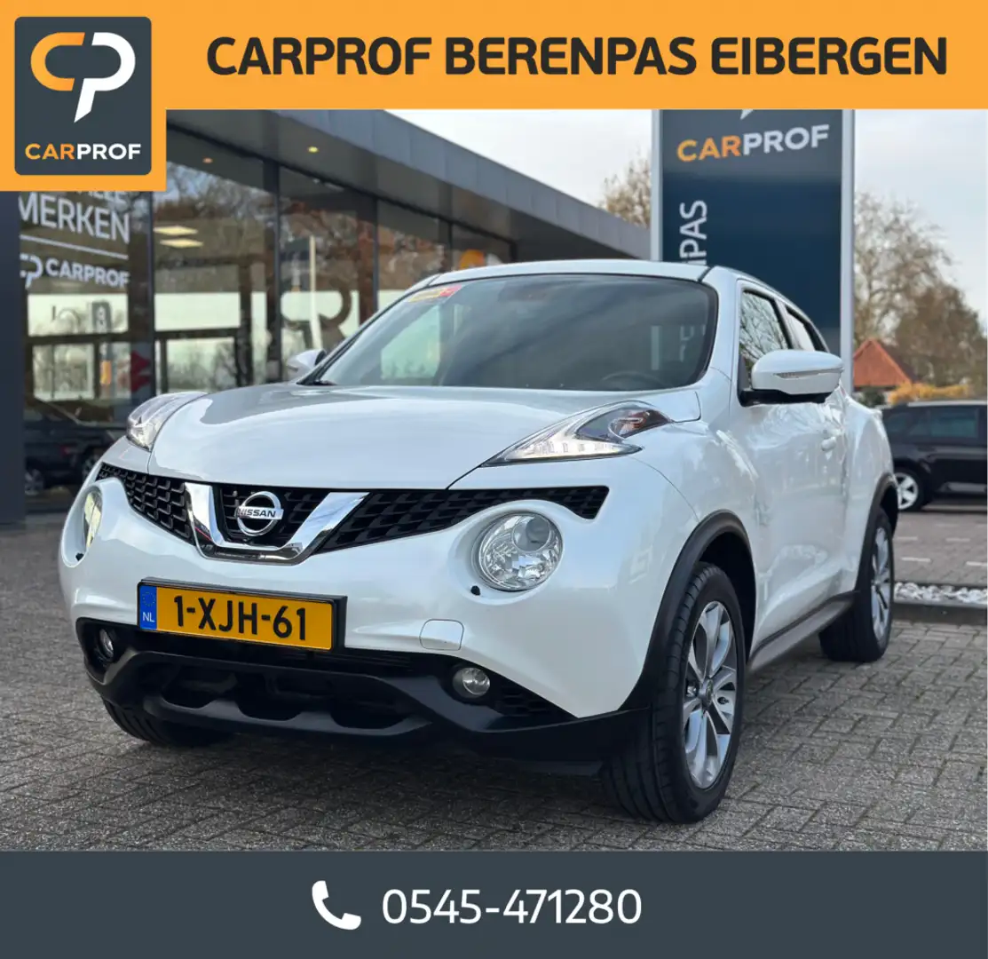 Nissan Juke 1.6 Tekna Automaat '' Schuif/kanteldak - 360 camer Blanc - 1