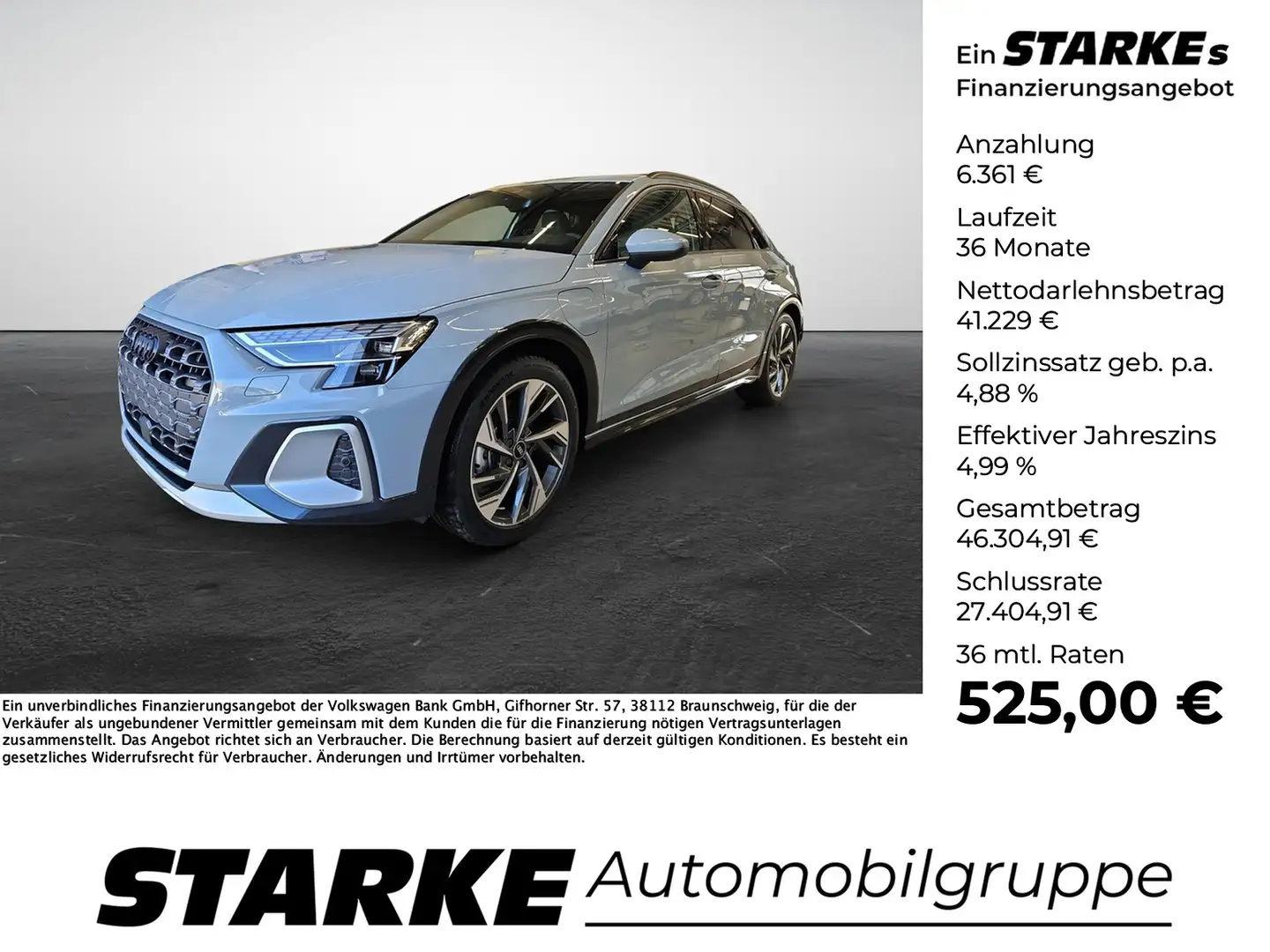 Audi A3 allstreet 40 TFSI e Matrix RFK Navi Businesspak... Grau - 1