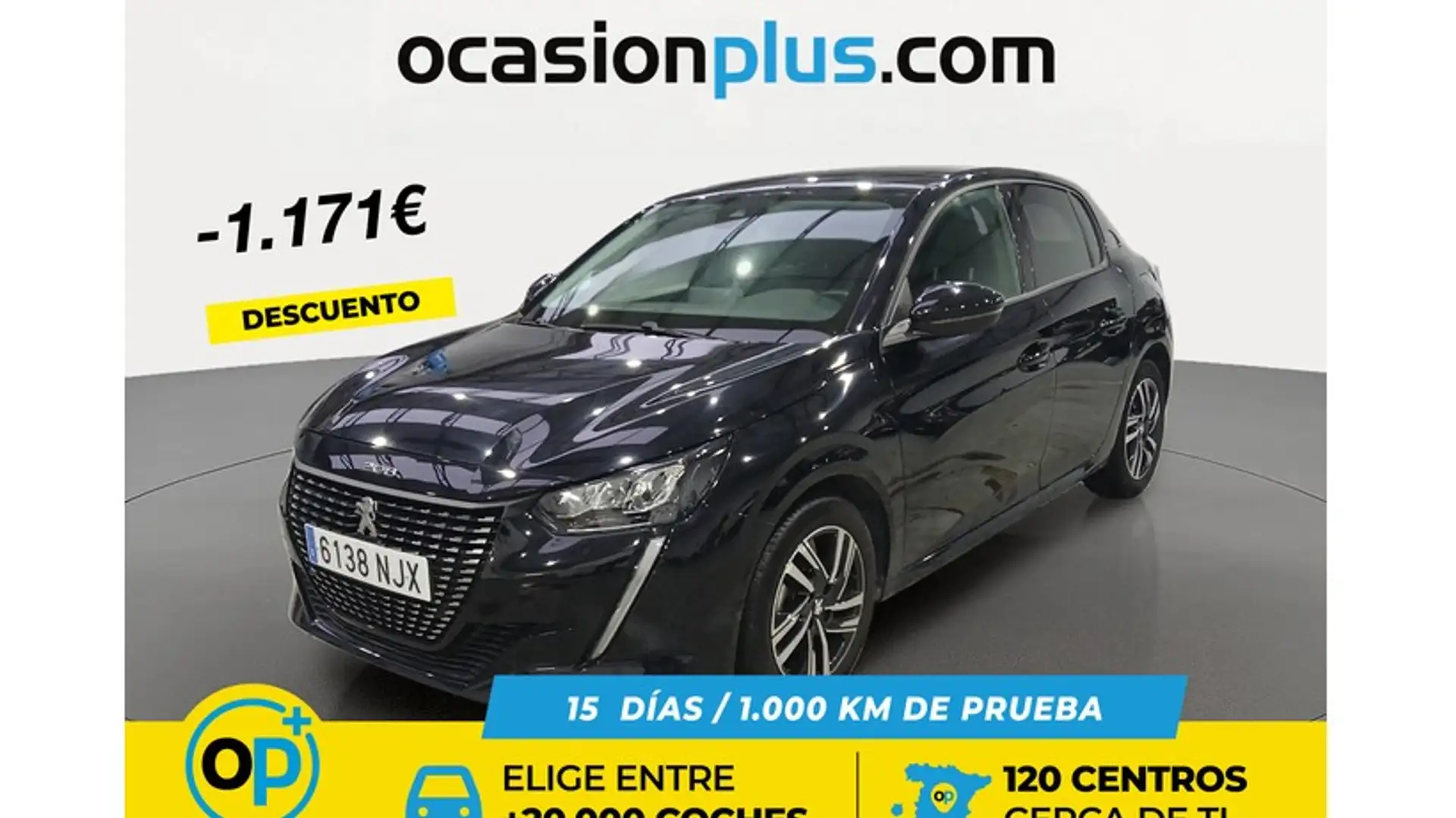 Peugeot 208 1.2 Puretech S&S Allure 100 Schwarz - 1