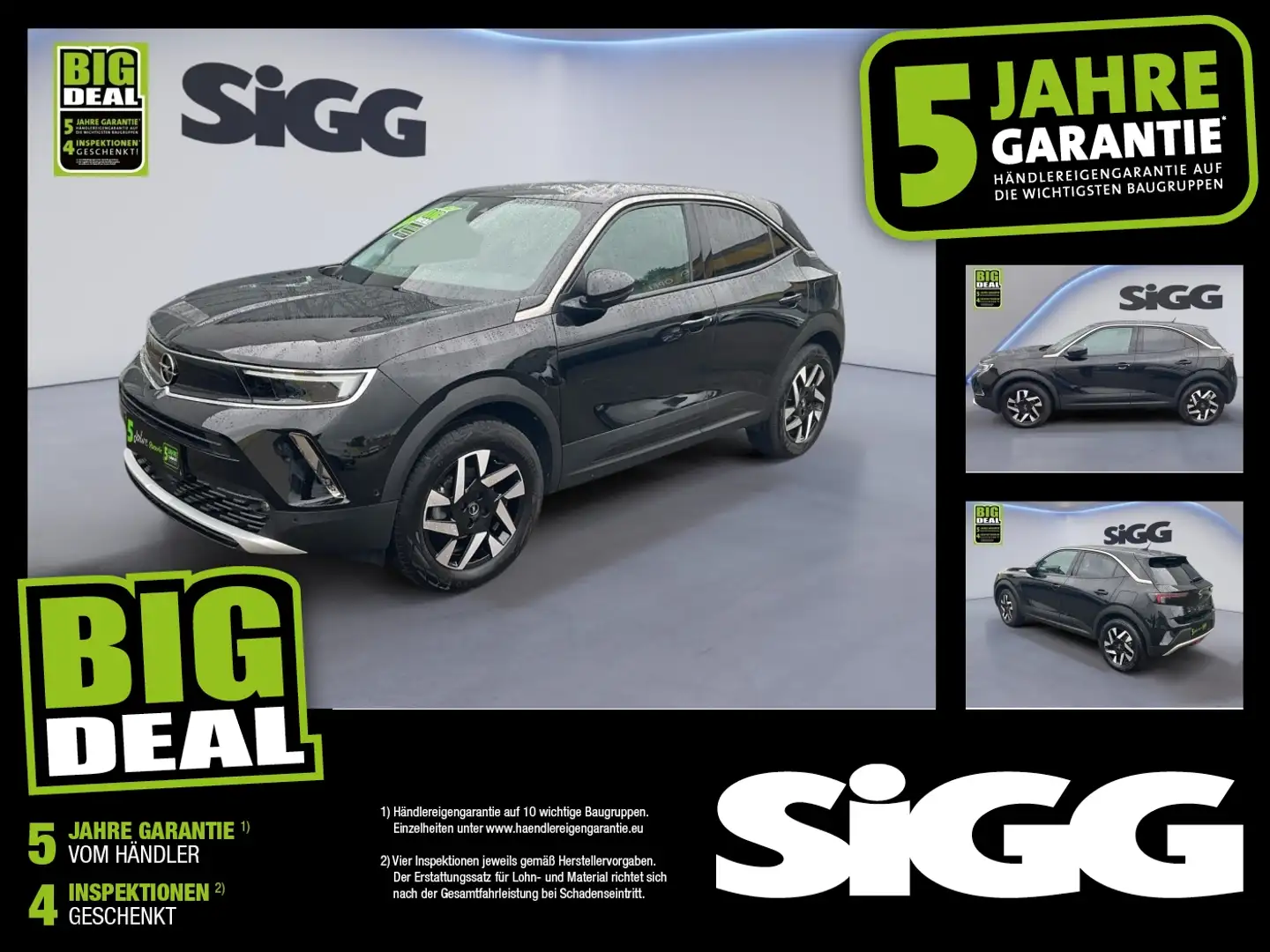 Opel Mokka 1.2 Turbo Elegance FLA SpurW LM KAM LED Noir - 1
