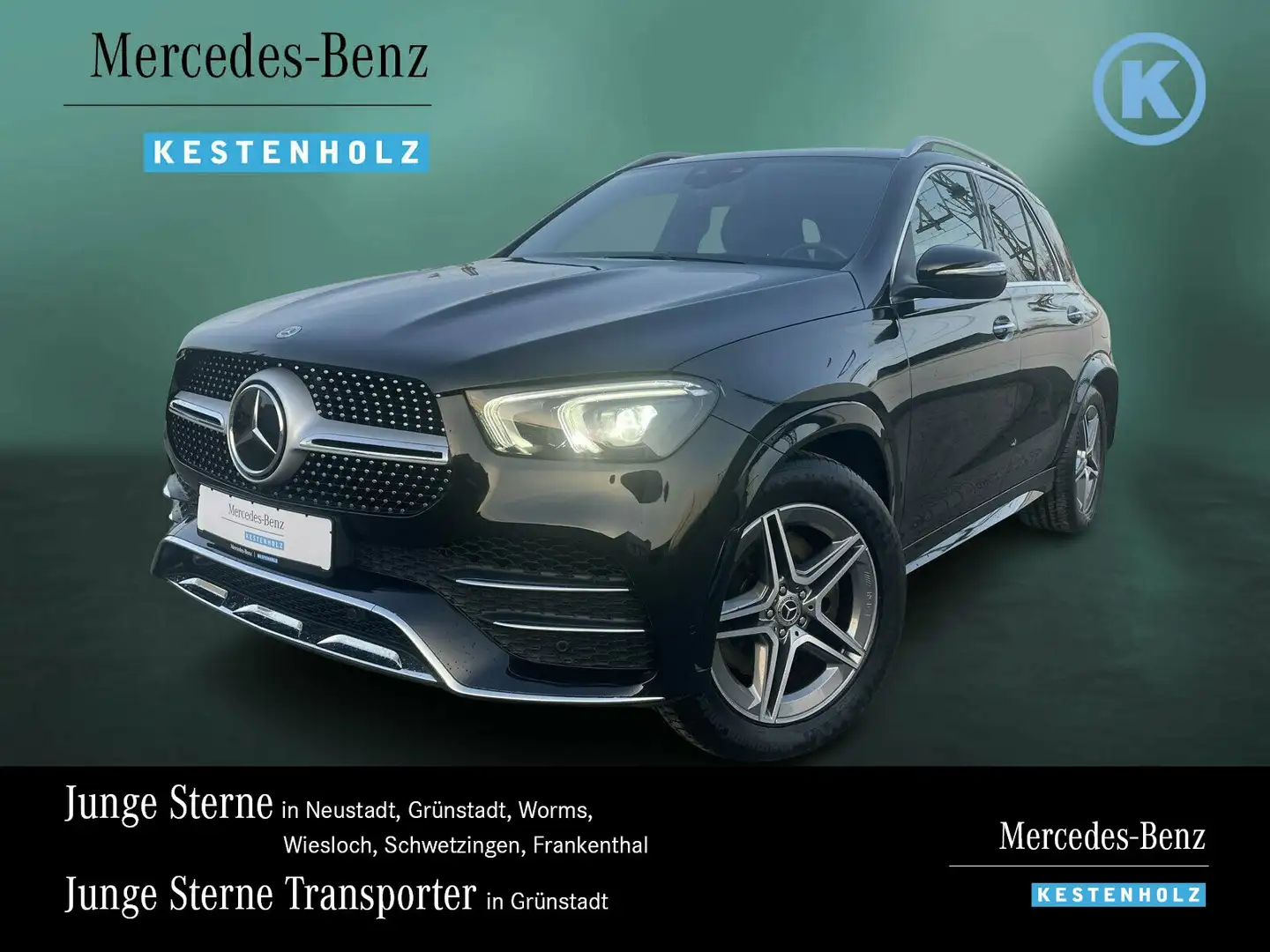 Mercedes-Benz GLE 350 GLE 350 de 4M AMG+AIRM+AHK+DISTRO+360+KEYL+EASYP Schwarz - 1