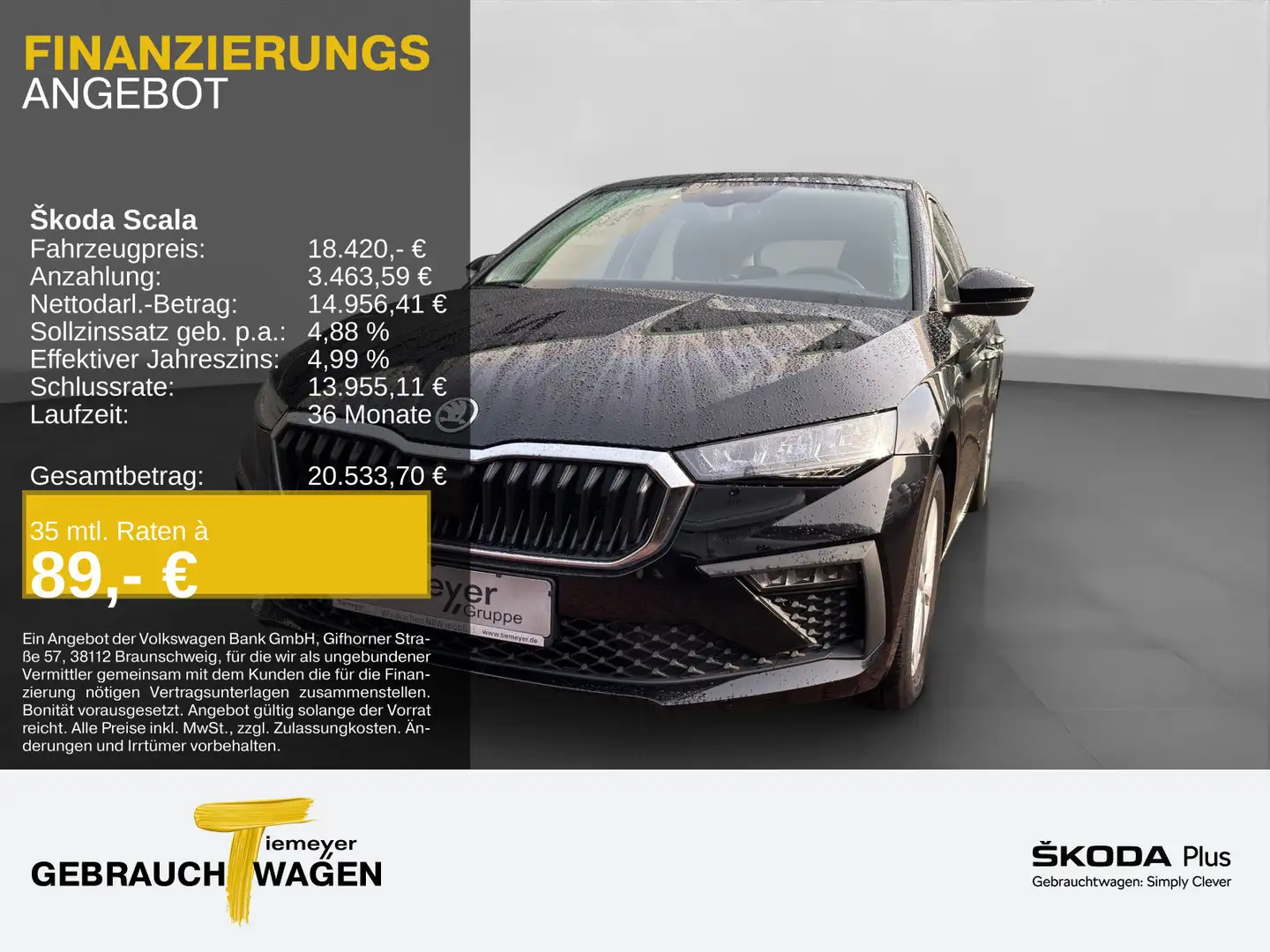 Skoda Scala 1.0 TSI SELECTION LM16 SITZHZG SMARTLINK+ Schwarz - 1