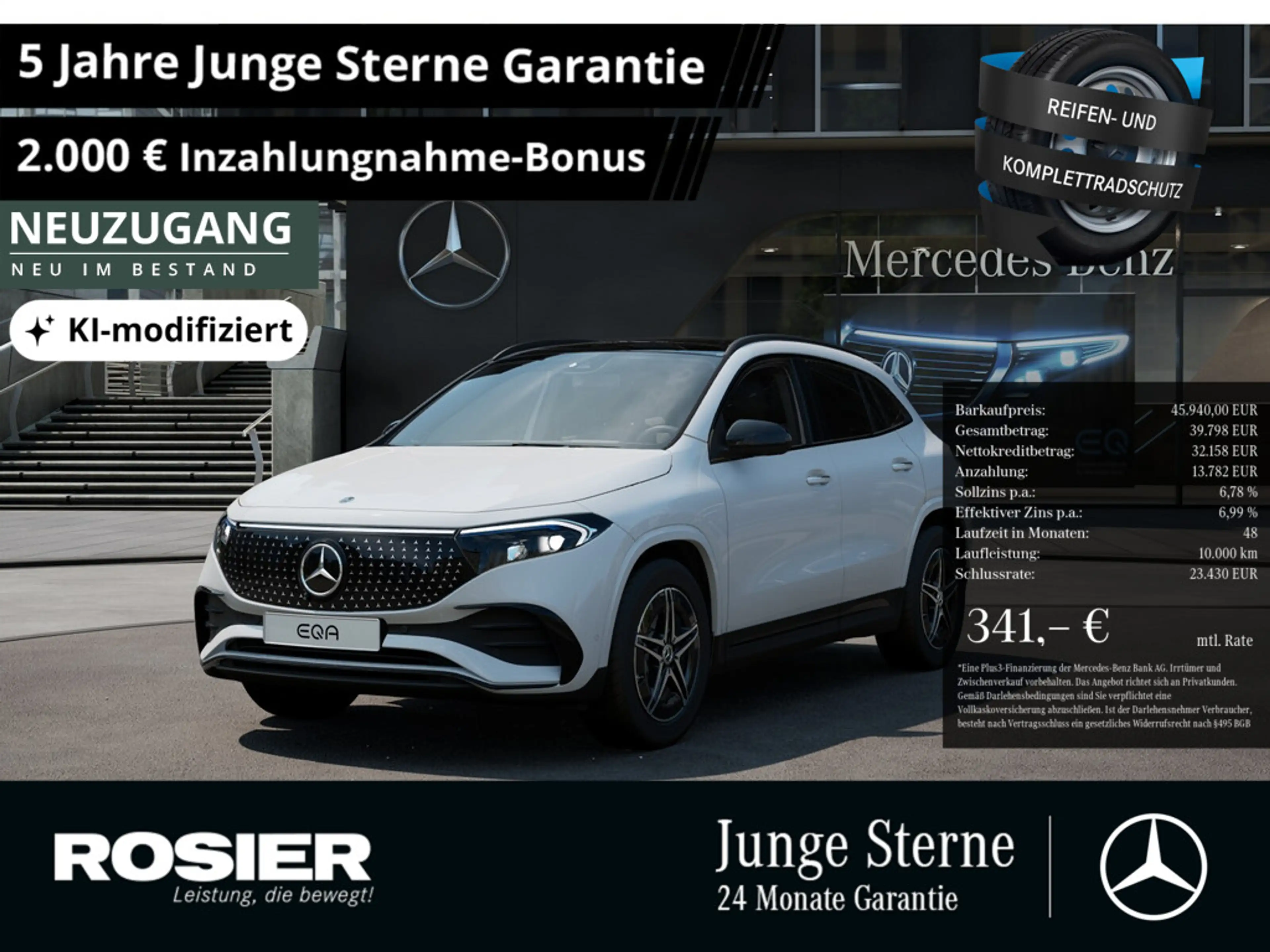 Mercedes-Benz EQA 300 4M AMG Sport Premium NIGHT AHK PANO