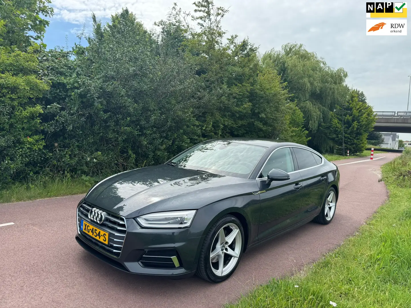 Audi A5 Sportback 40 TFSI Sport Pro Line|Hybride|N.A.P.|Lu Grijs - 1