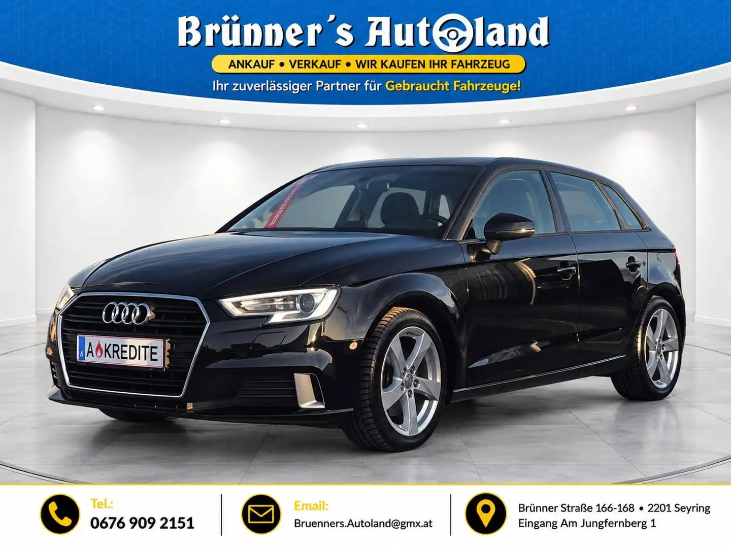Audi A3 Sport Schwarz - 1