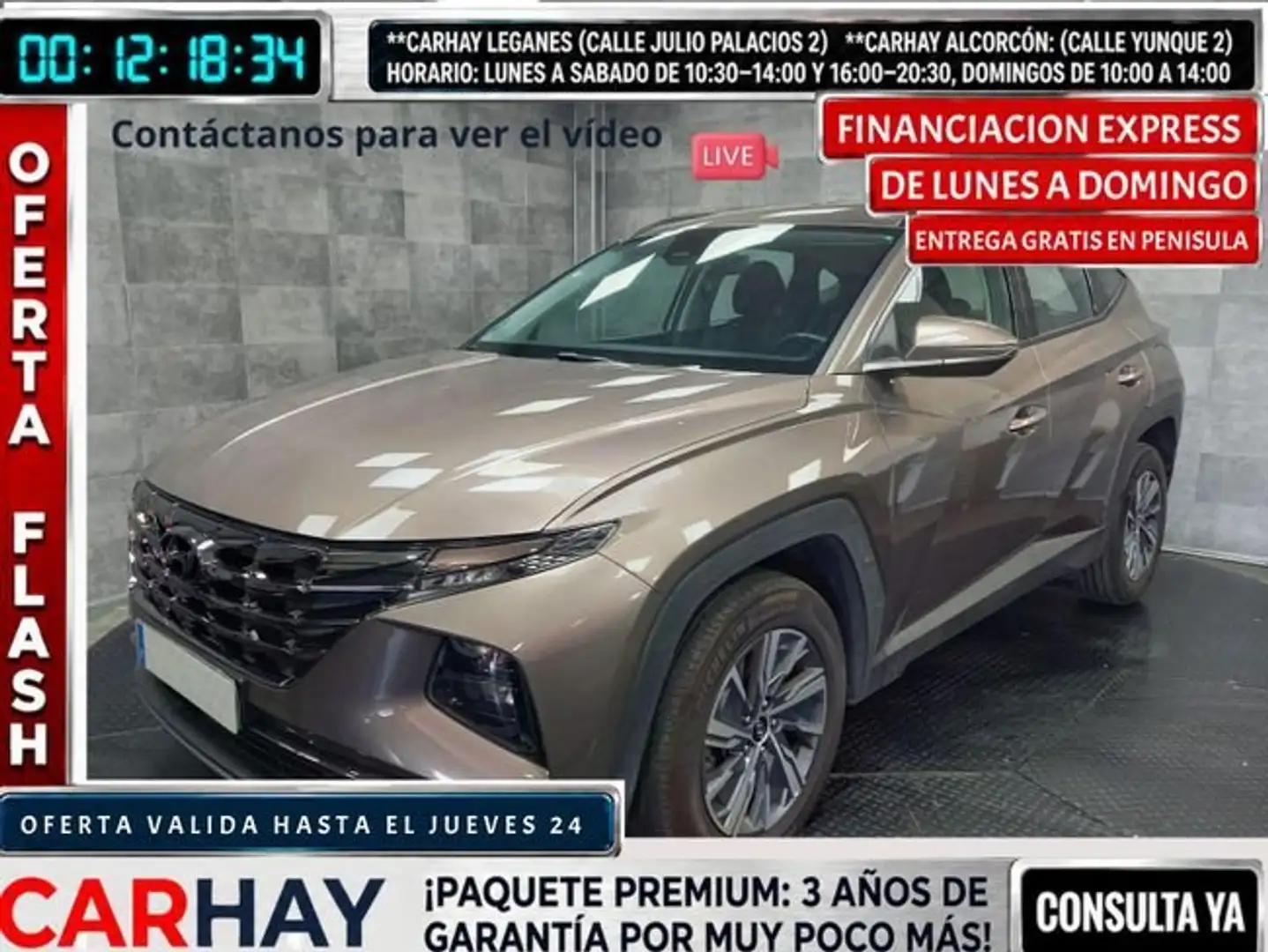 Hyundai TUCSON 1.6 TGDI HEV Maxx Sky AT Gris - 1