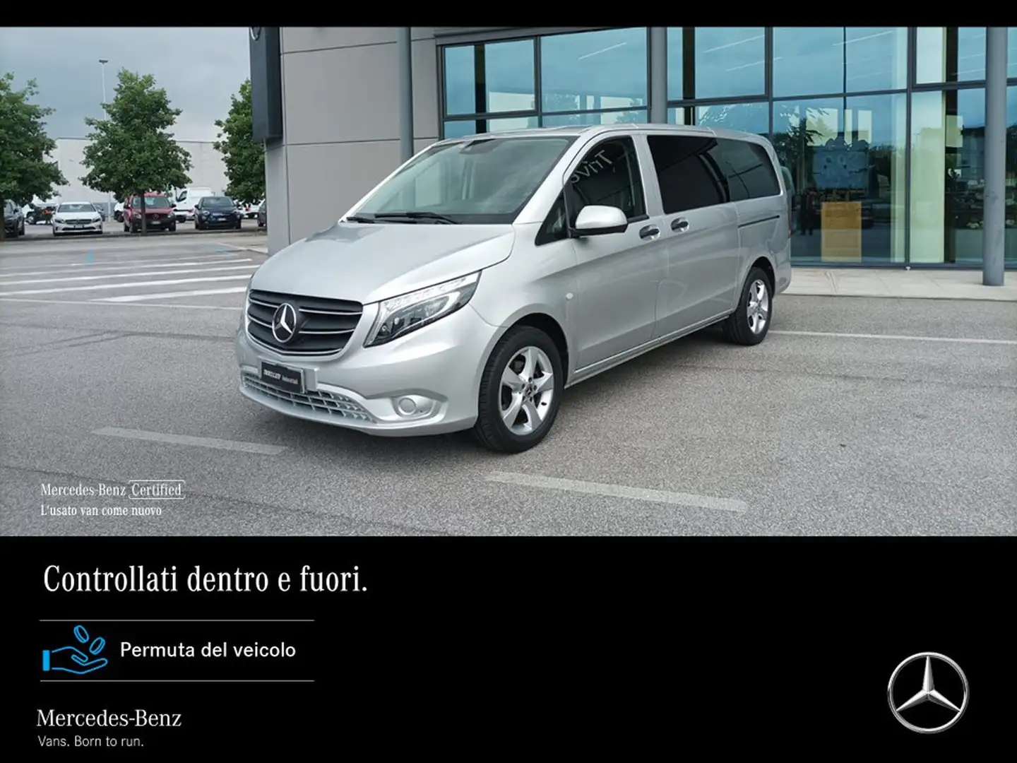 Mercedes-Benz Vito 116 cdi long mixto auto my20 Argento - 1