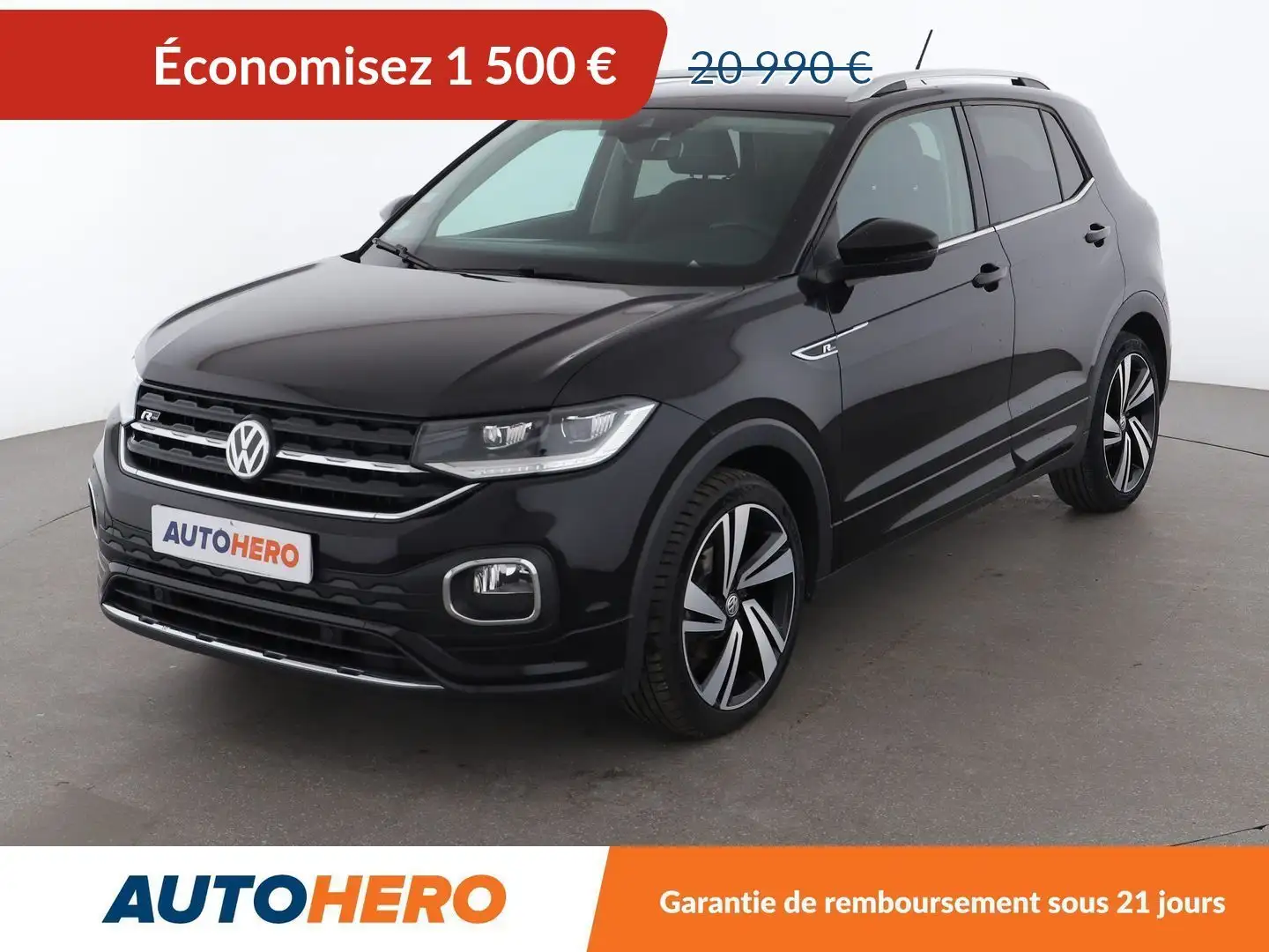 Volkswagen T-Cross 1.0 TSI R-Line DSG Noir - 1