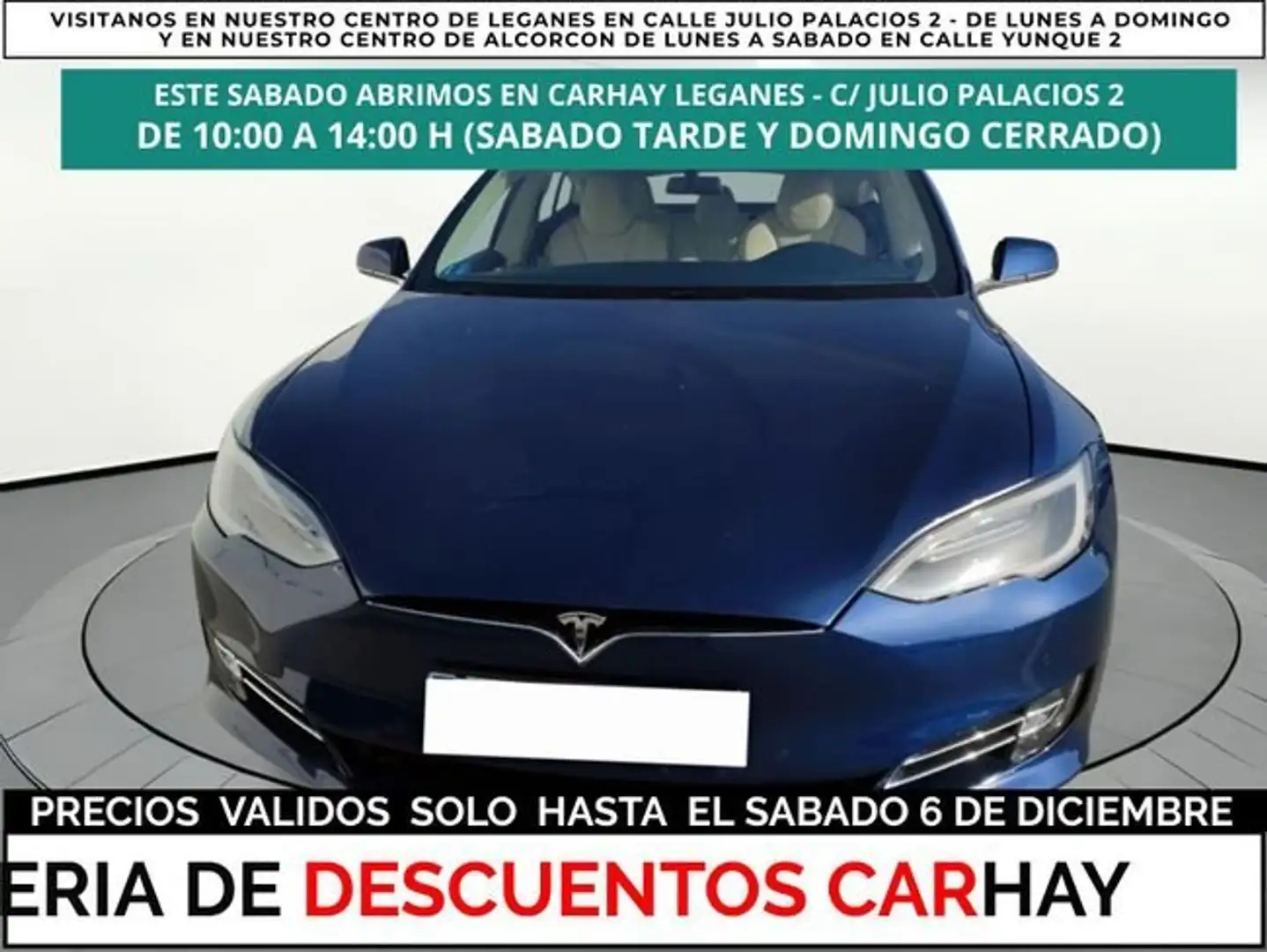 Tesla Model S 100D 4WD berlina con portón 345KW 5P Azul - 1