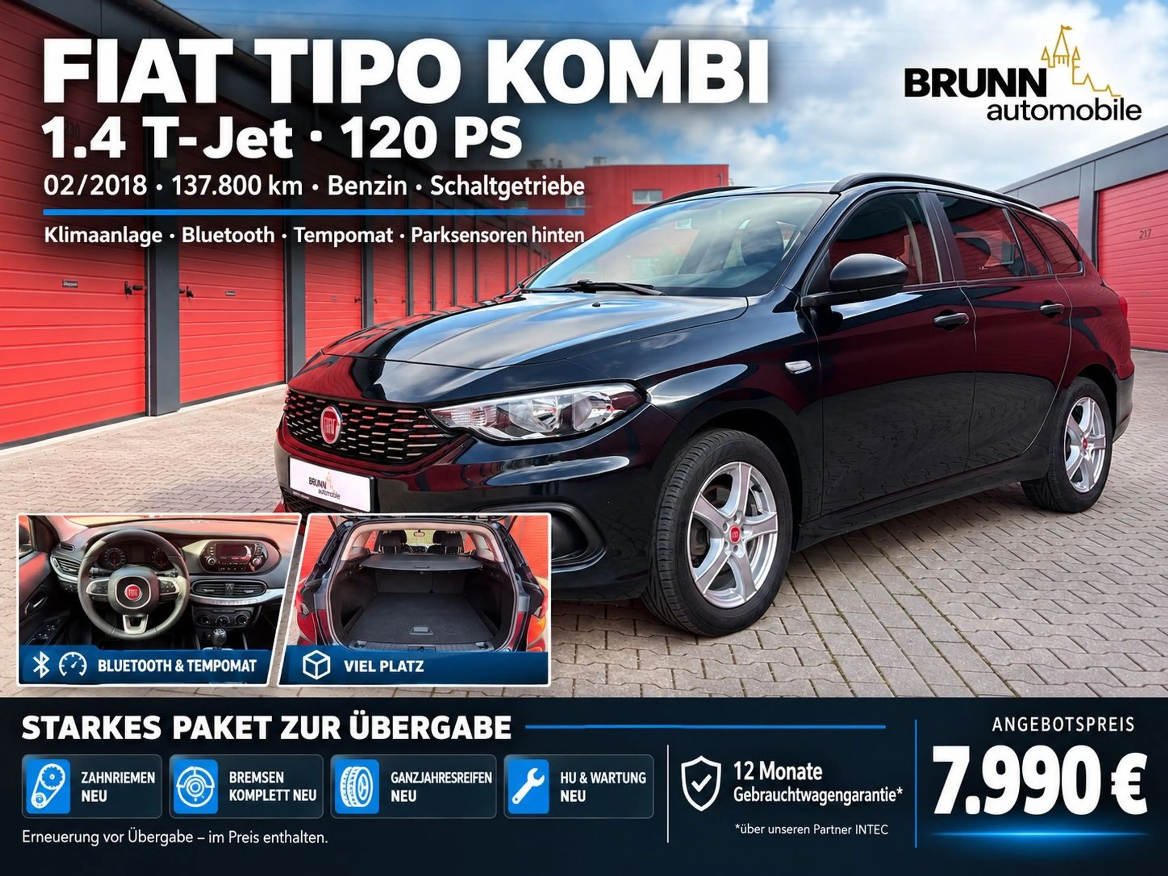 Fiat Tipo 1,4 T-Jet More umfangreiches Servicepaket!