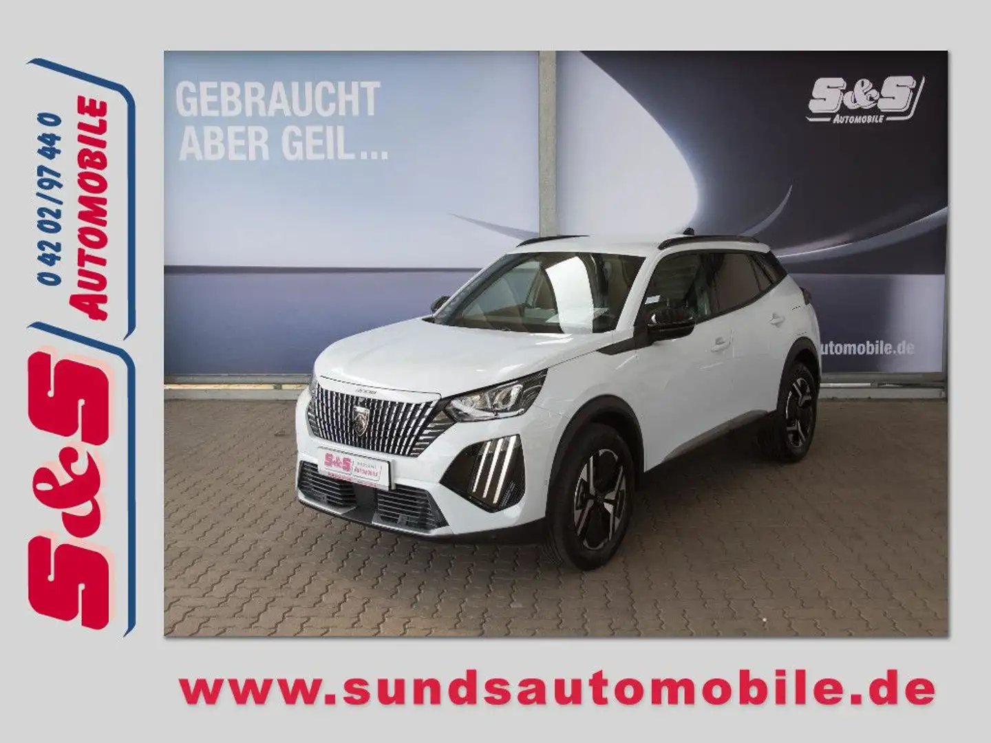 Peugeot 2008 1.2 PureTech 130 Allure KAMERA/LED/SHZG Weiß - 1