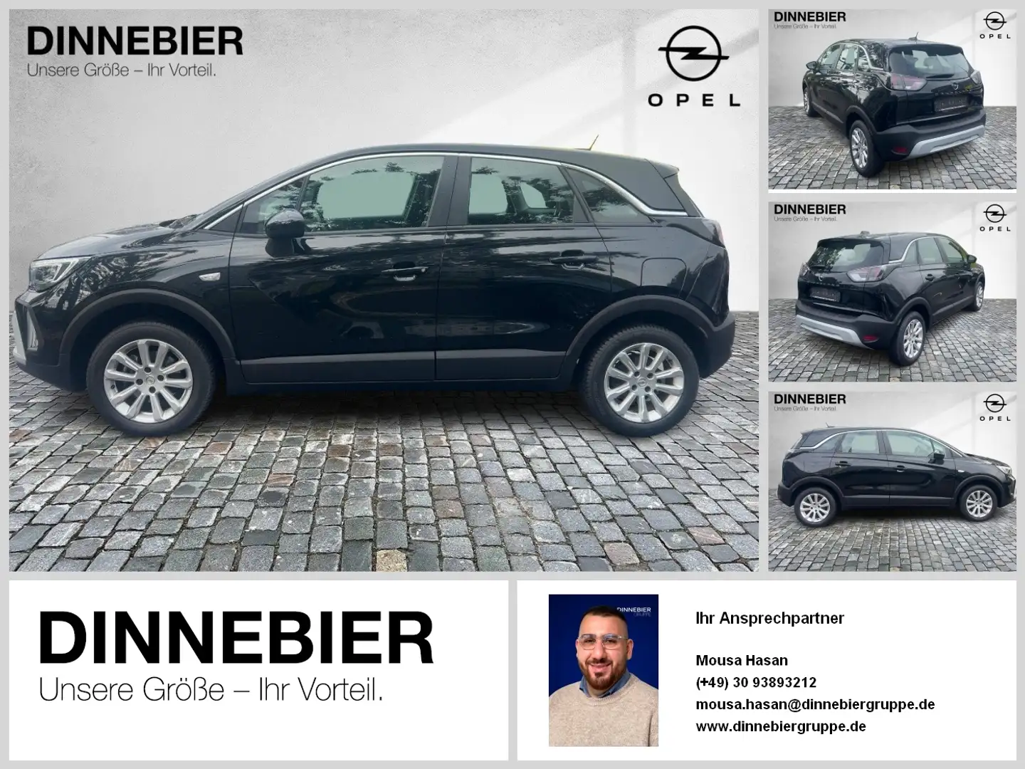 Opel Crossland *LED+KLIMA+SITZHEIZUNG+KAMERA* Noir - 1