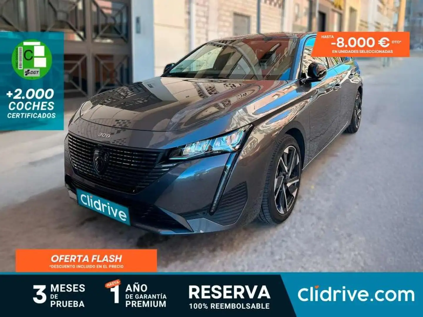 Peugeot 308 SW 1.2 PureTech S&S Allure 130 Gris - 1