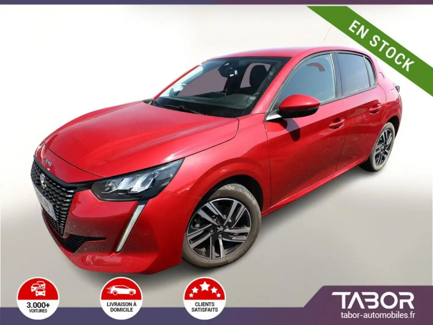 Peugeot 208 1.2 PureTech 100 Allure Pack GPS Rouge - 1