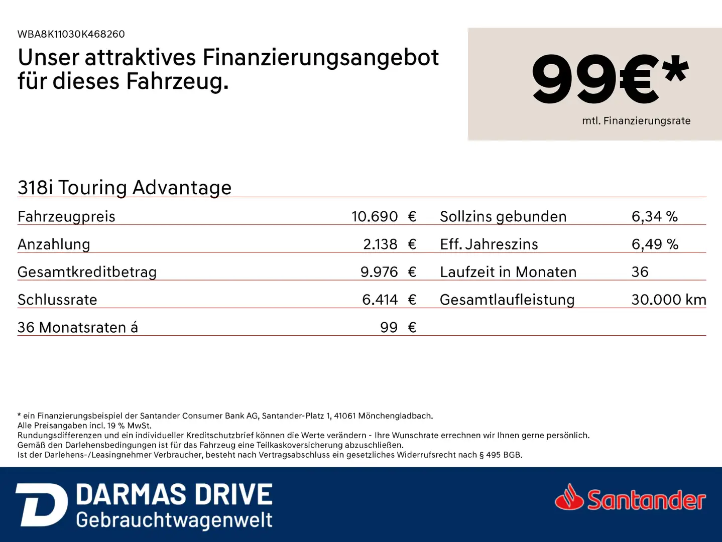 BMW 318 318i Touring Advantage Modrá - 2