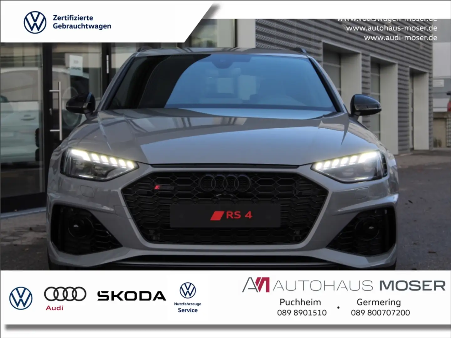 Audi RS4 Avant competition qu. tiptr. - *Mtrx*B&O*SpAGA*20' Grau - 1