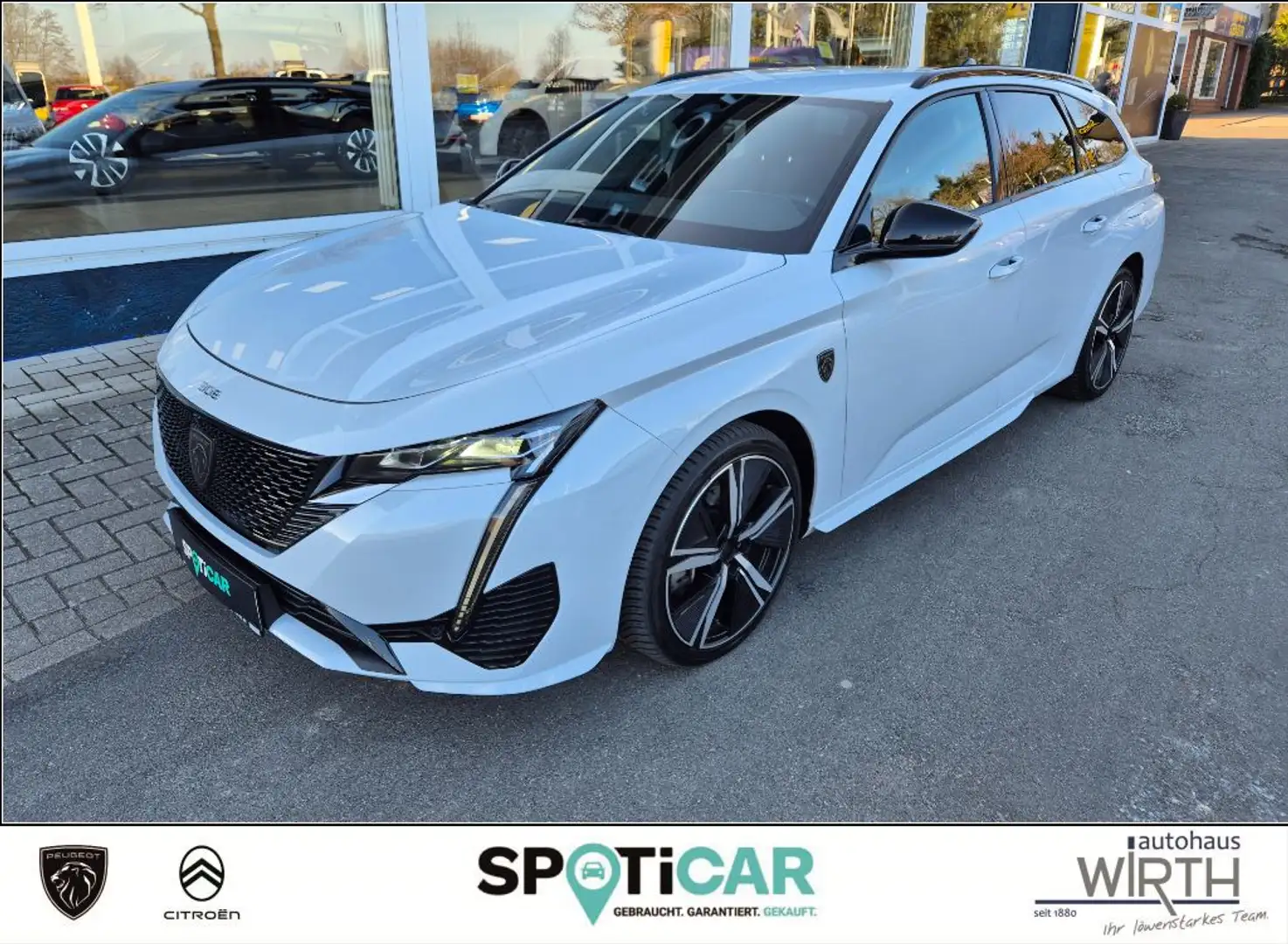Peugeot 308 SW GT Hybrid 225 e-EAT8 ACC+NAVI+FOCAL+360°CAM Blanc - 2