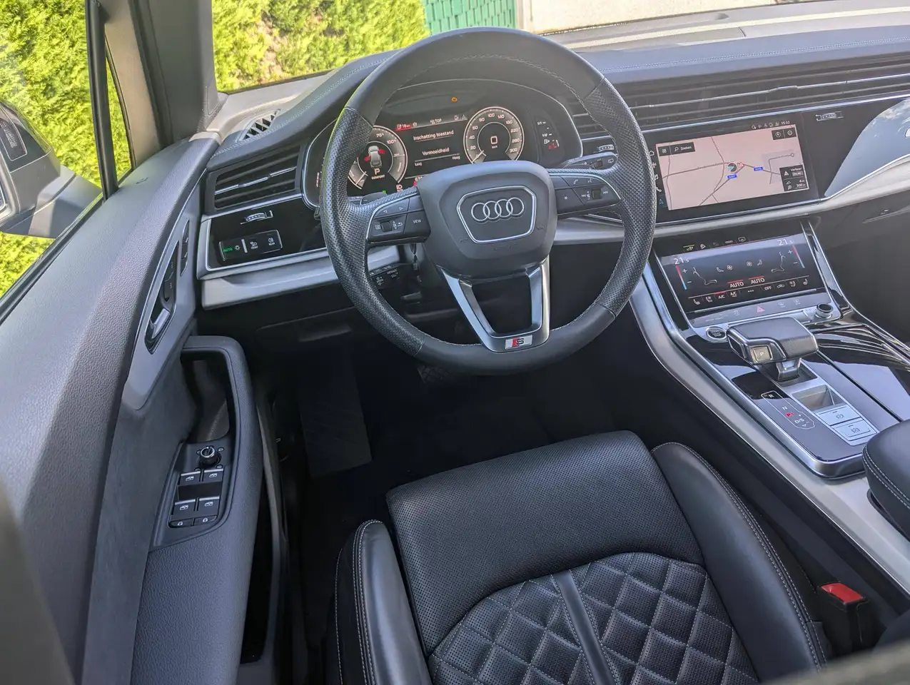 Audi Q7 60 TFSi e 2x S line geventuleerde sportzetels ambiance, миниатюра 6