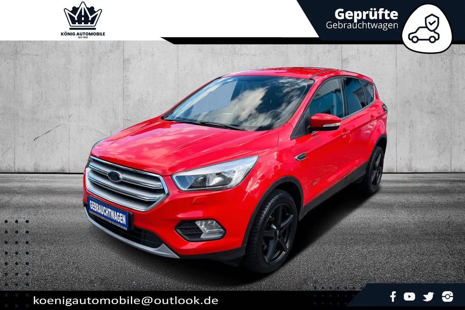 Ford Kuga 1.5 EB 4x4 Automatik/ PDC / 1. HAND / 18'LM Rot - 2
