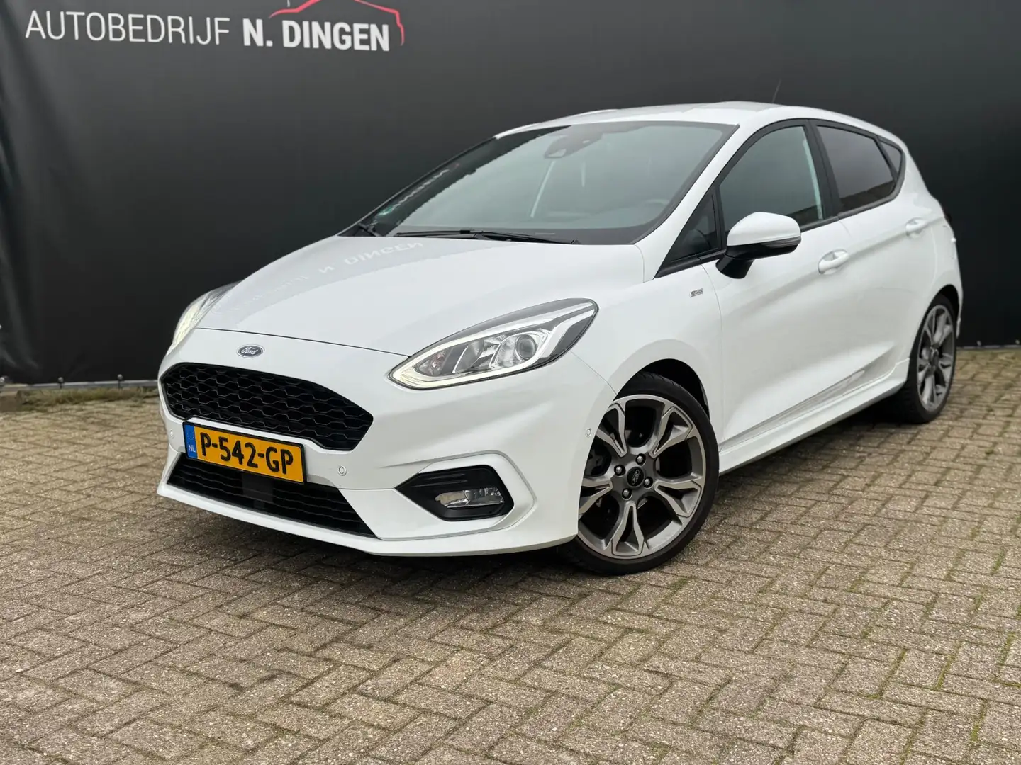 Ford Fiesta 1.0 EcoBoost ST-Line 49dkm! Adaptieve cruise winte Weiß - 1