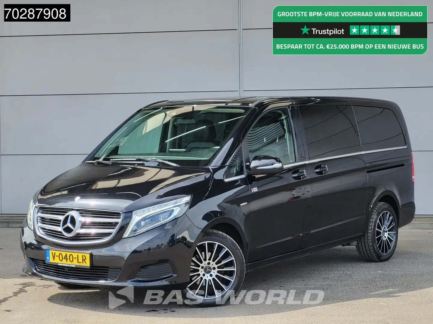 Mercedes-Benz V 200 Dubbel Cabine 2 x Schuifdeur Leder LED L2H1 Trekha Schwarz - 1