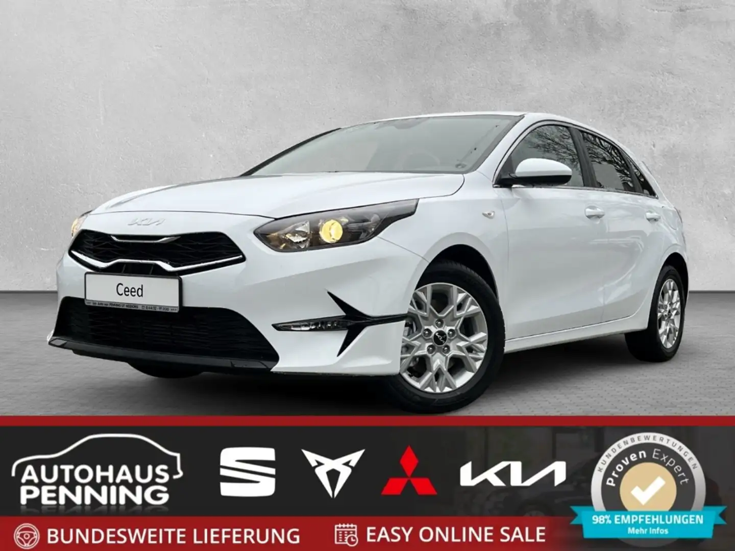 Kia Ceed / cee'd 1.0T / UPE: 27.670,- € / VISION PDC BT NAVI LED-Ta Weiß - 1