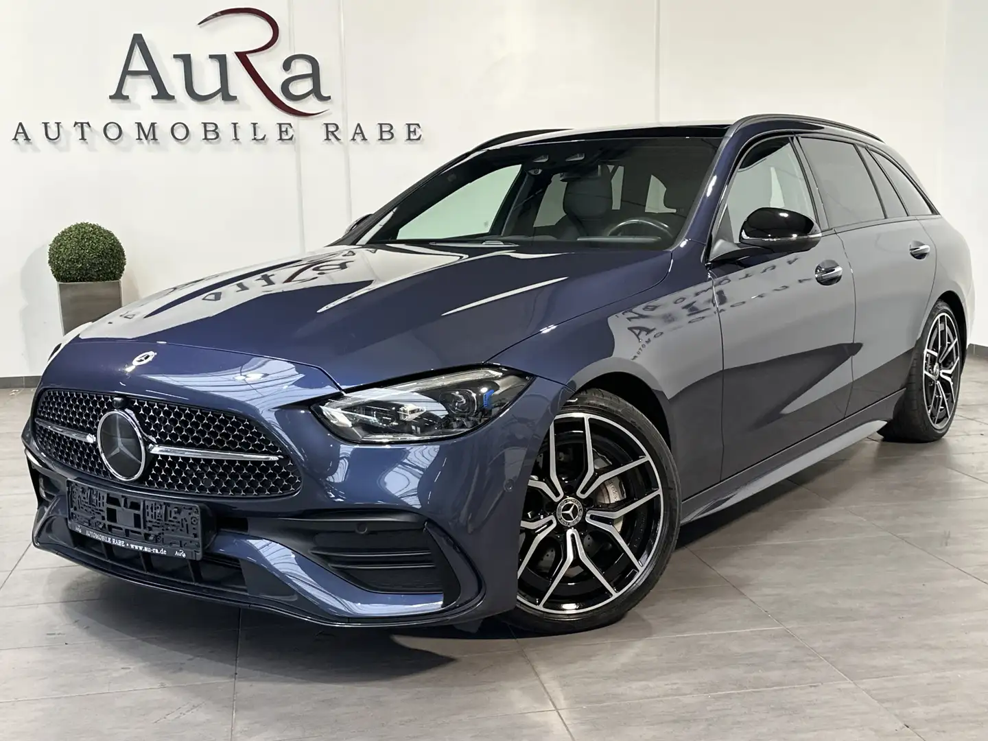 Mercedes-Benz C 300 T AMG-Line NAV+LED+PANO+AHK+BURMESTER+ACC Blau - 1