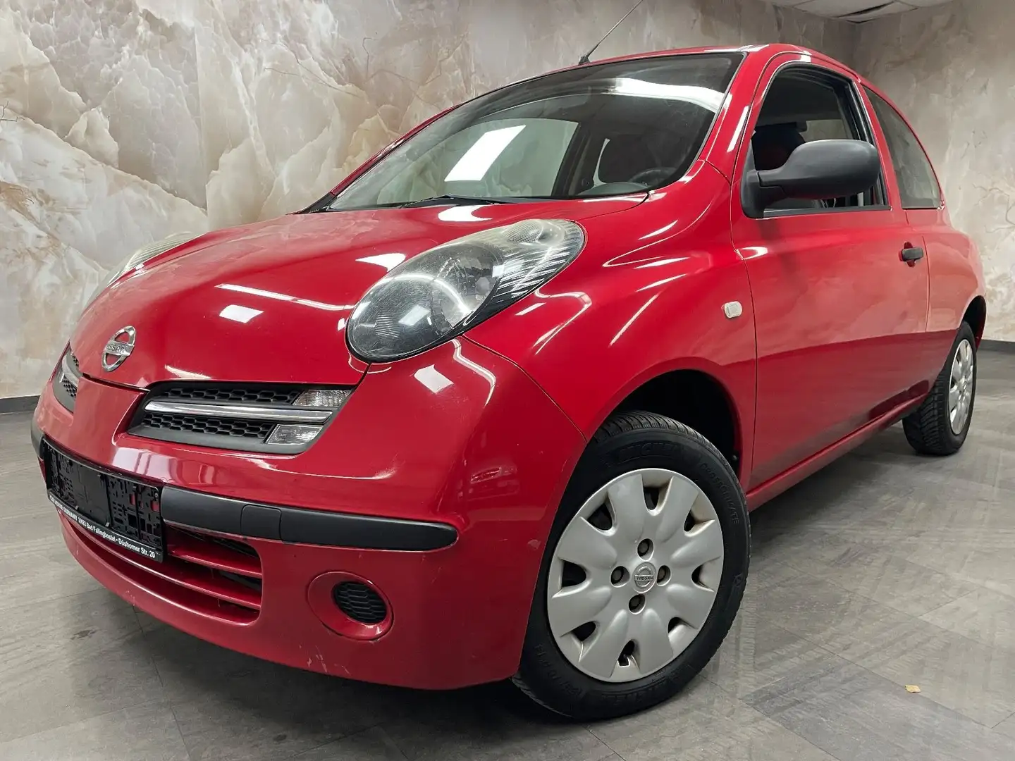 Nissan Micra City"TÜV AU NEU"Klimaautomatik"1.Hand" Rot - 1