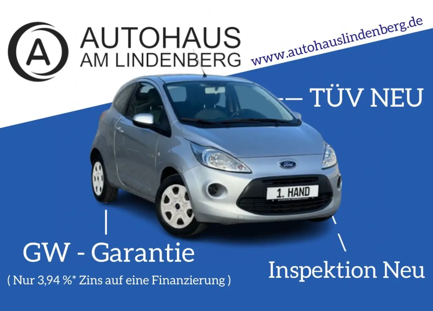Ford Ka/Ka+ Trend*82.000KM*1.HAND*SITZHEIZUNG*KLIMA Argintiu - 1