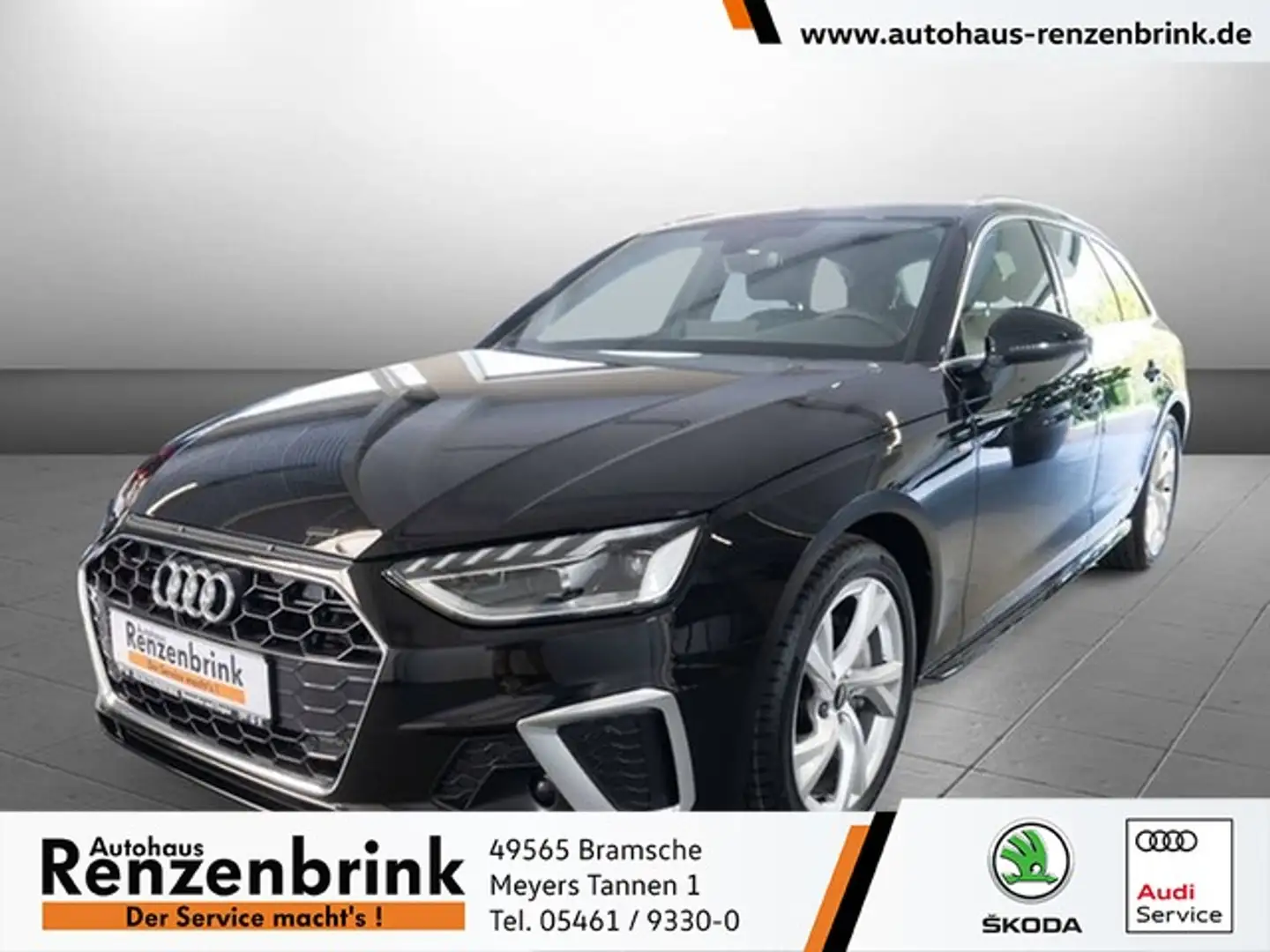 Audi A4 Avant 40 TFSI S line S tronic LED+NAVI+SZH+AHK Schwarz - 1
