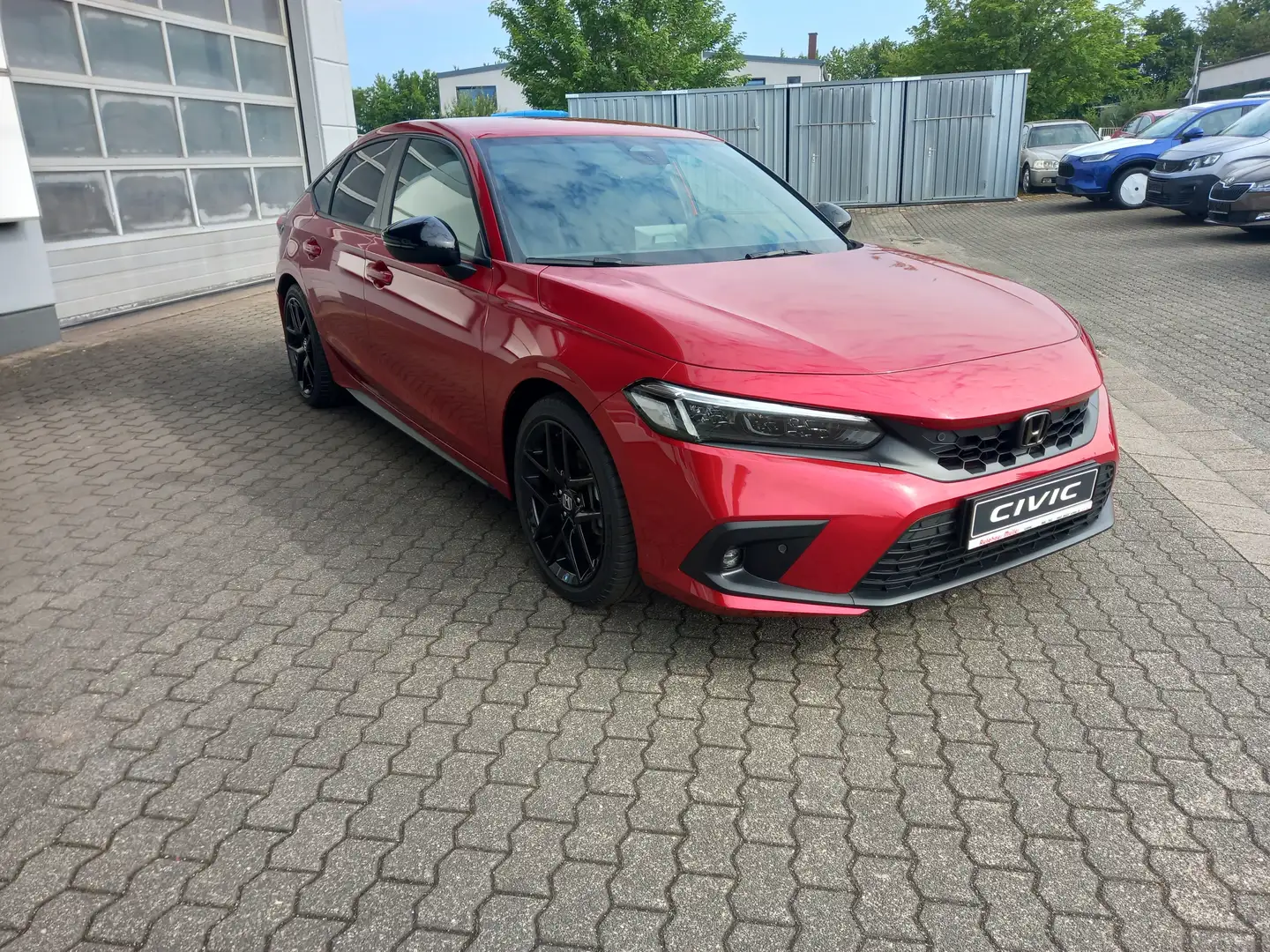 Honda Civic e:HEV Sport *BLACK EMBKEM PAKET* Rood - 2
