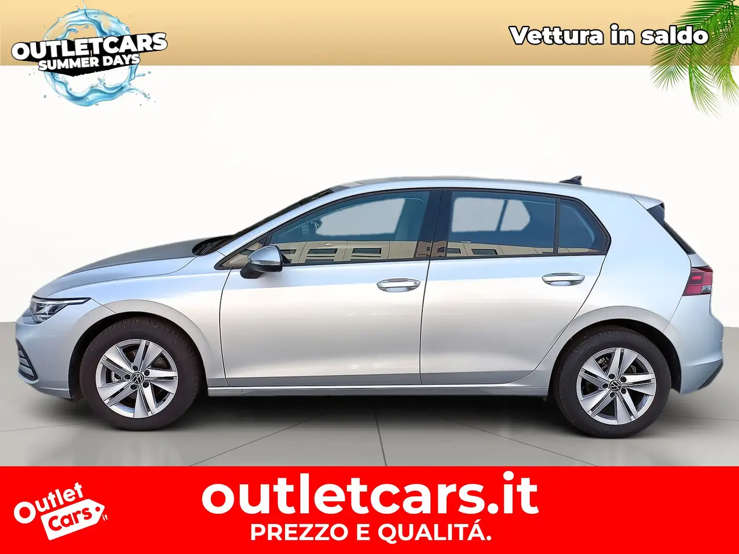 Volkswagen Golf 2.0 tdi life 115cv dsg Grigio - 2