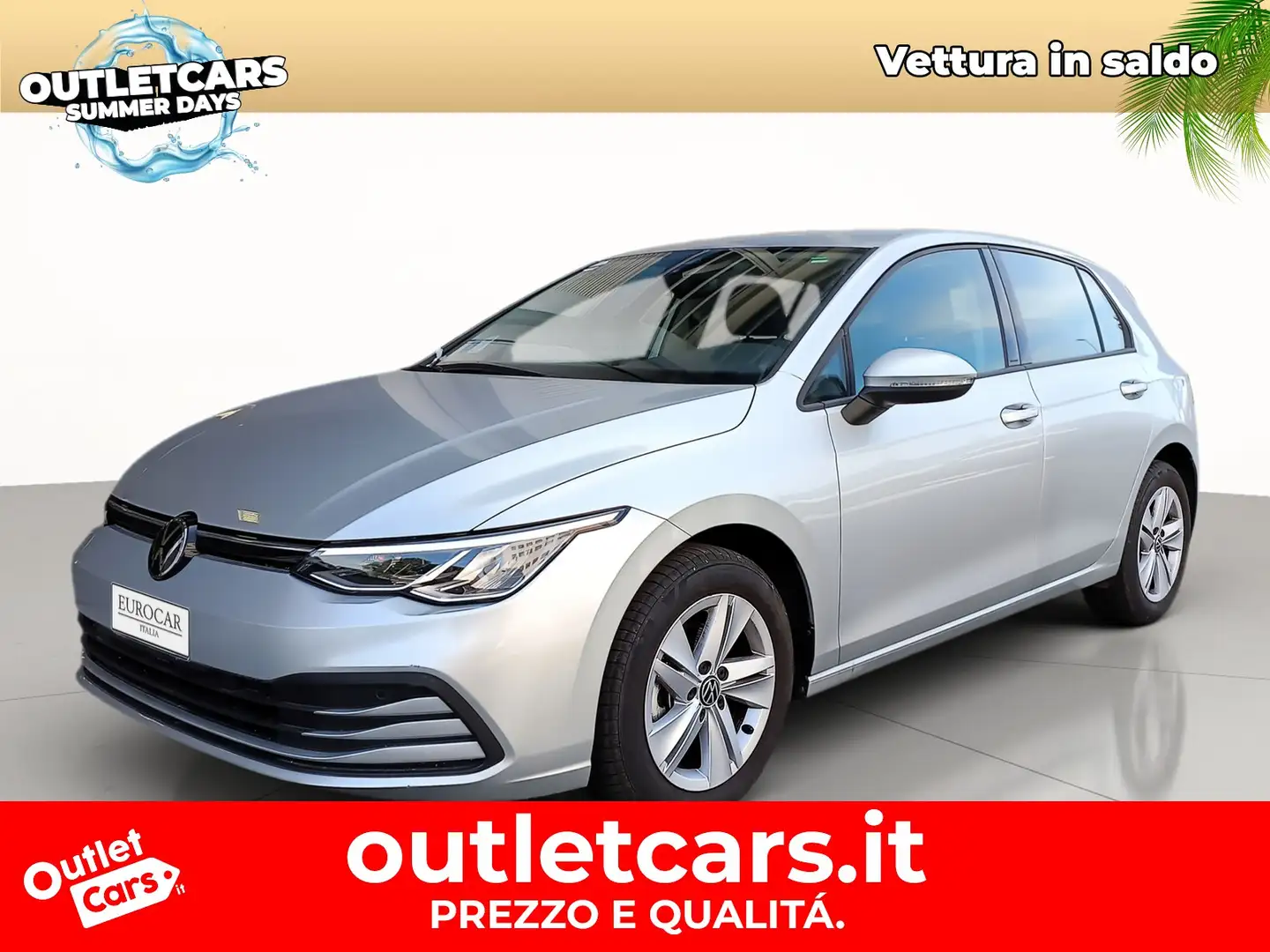 Volkswagen Golf 2.0 tdi life 115cv dsg Grigio - 1