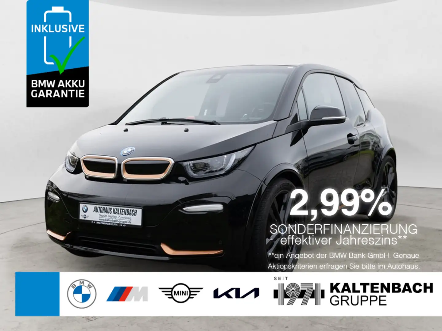 BMW i3 s 120Ah FACEL. LED W-LAN HGSD H/K KAMERA Schwarz - 1