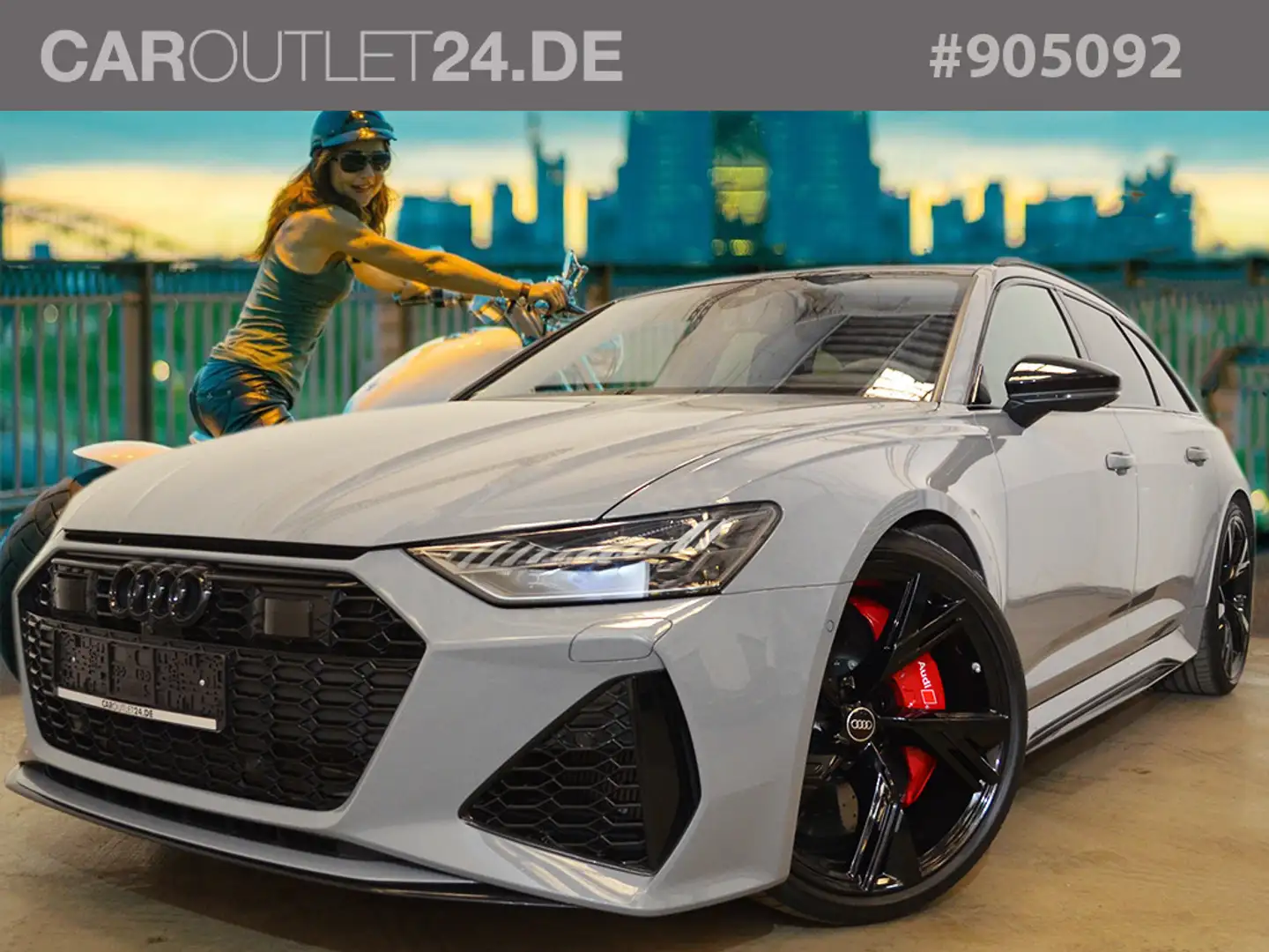 Audi RS6 Avant *V-Max Ceramic 22Zoll B&O Sportabgas* Grau - 1